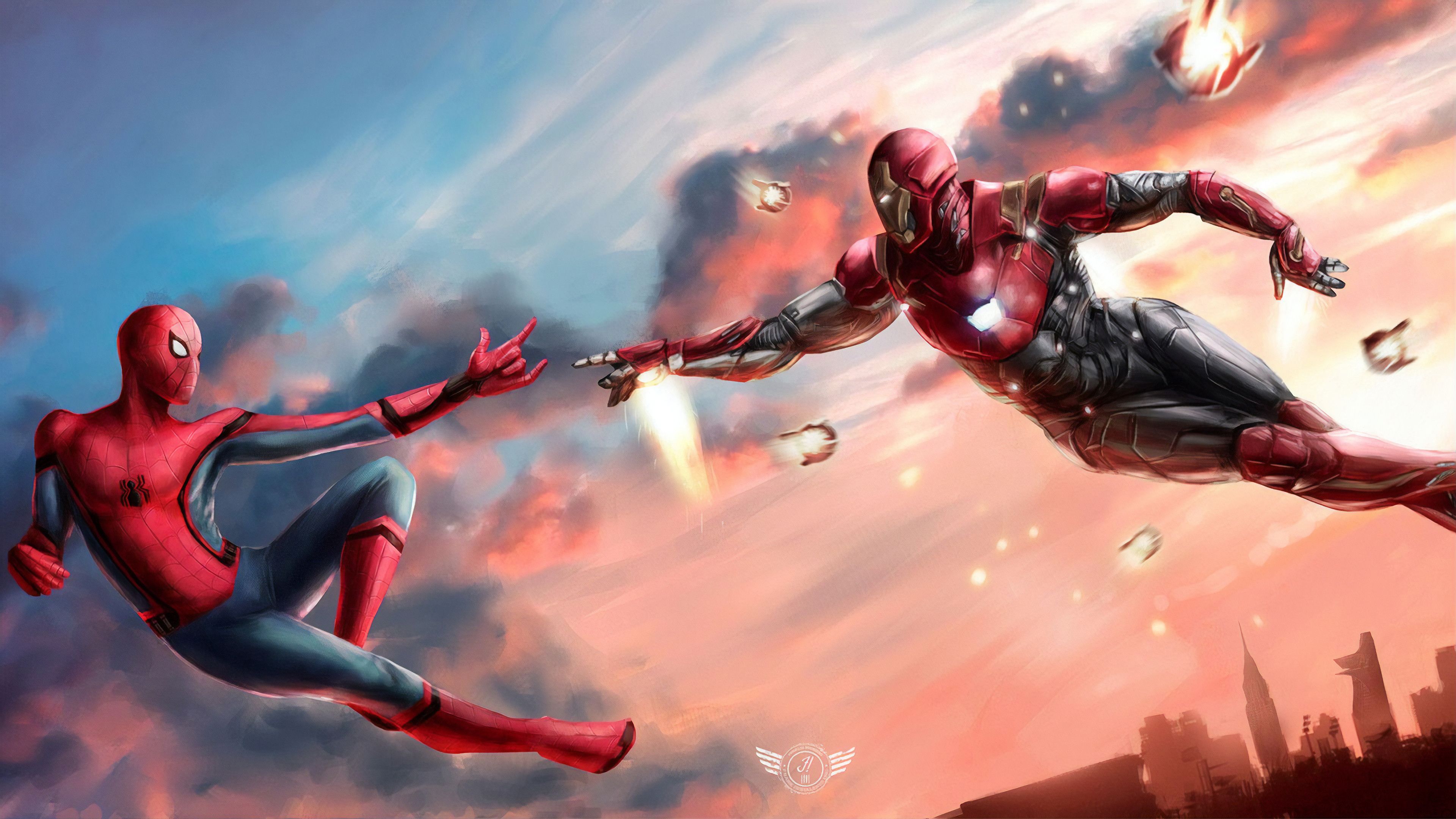 Spider Man And Iron Man Wallpapers