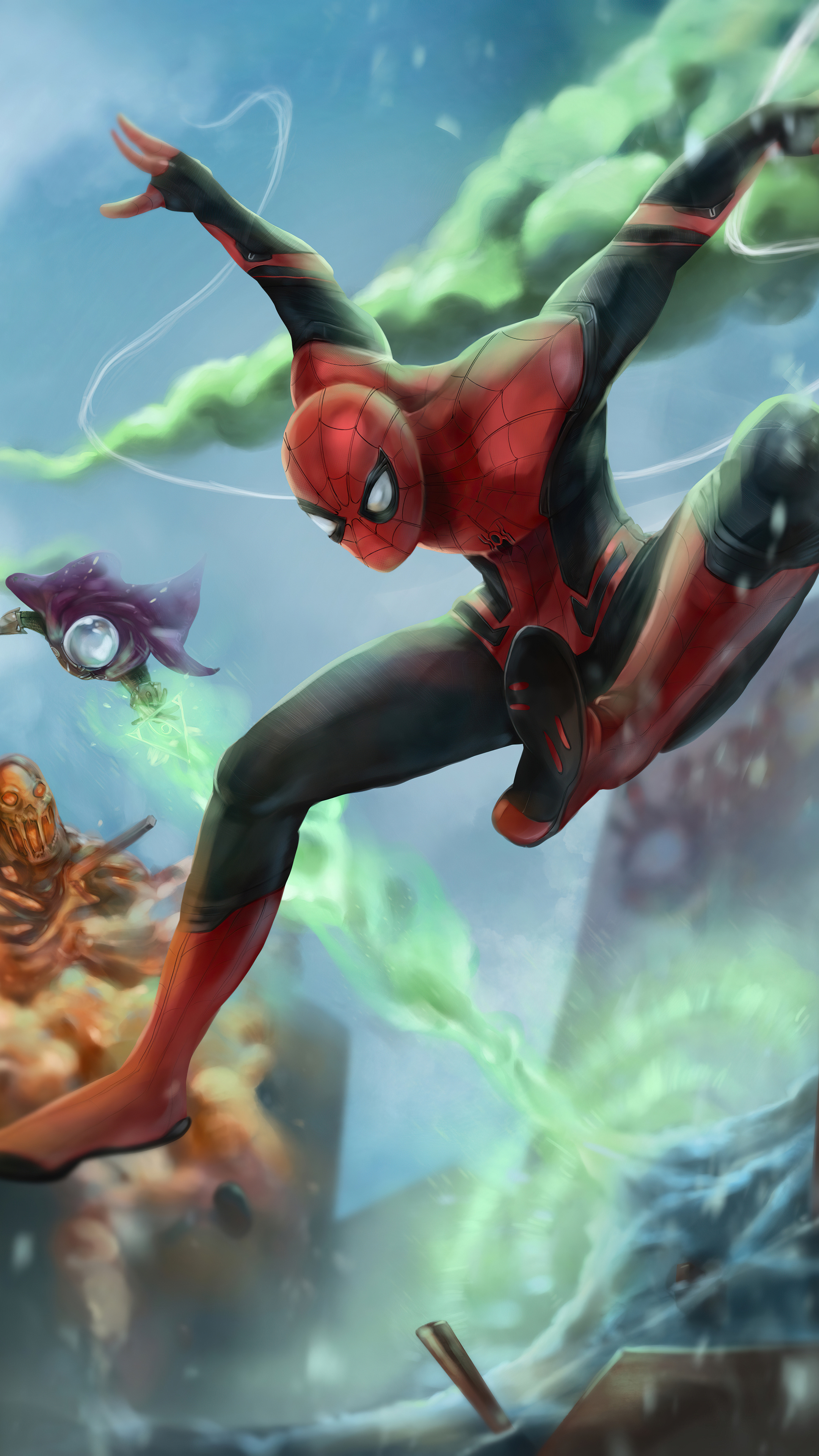 Spider Man Far From Home Cover Art Wallpapers