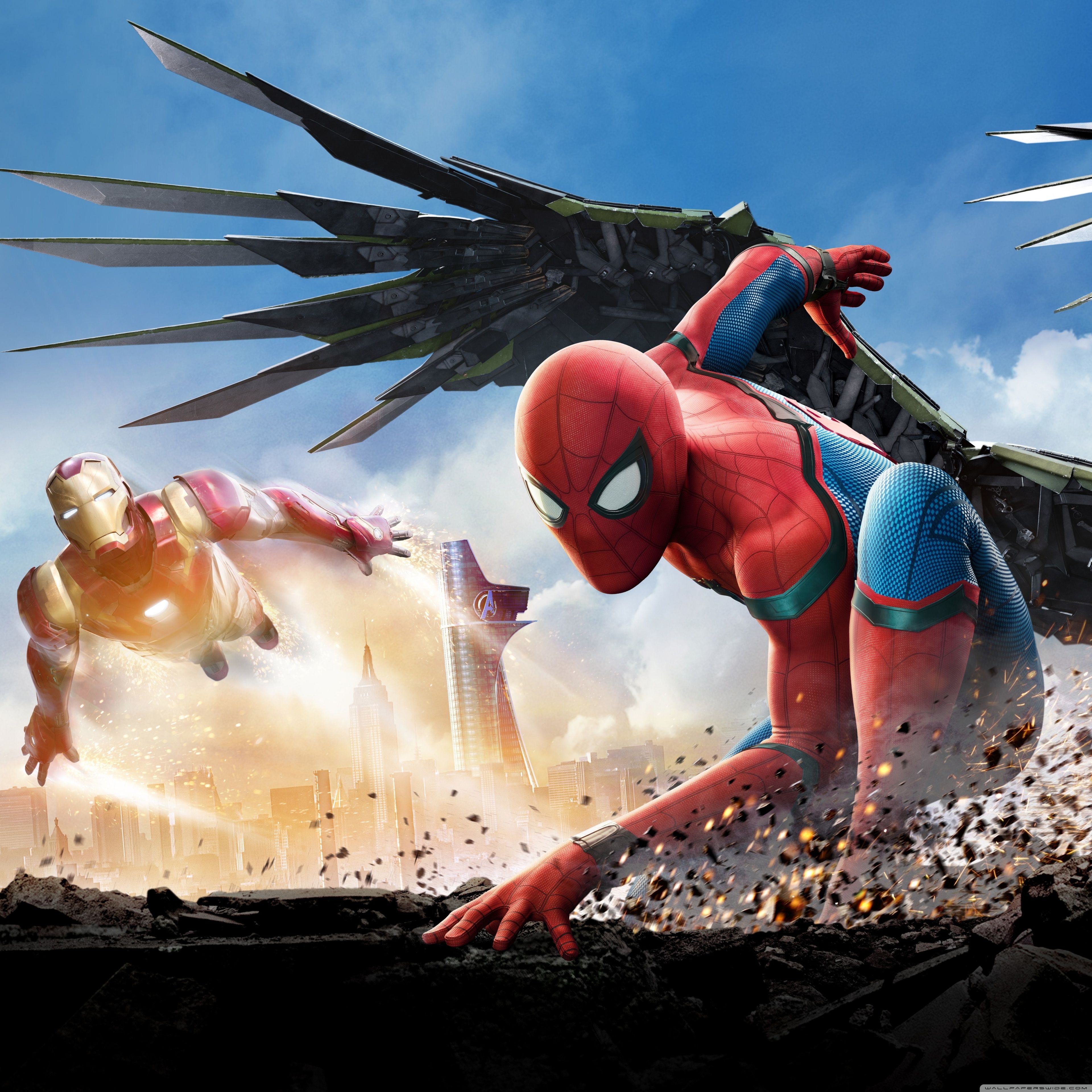 Spiderman Homecoming Movie Spidy Artwork Wallpapers