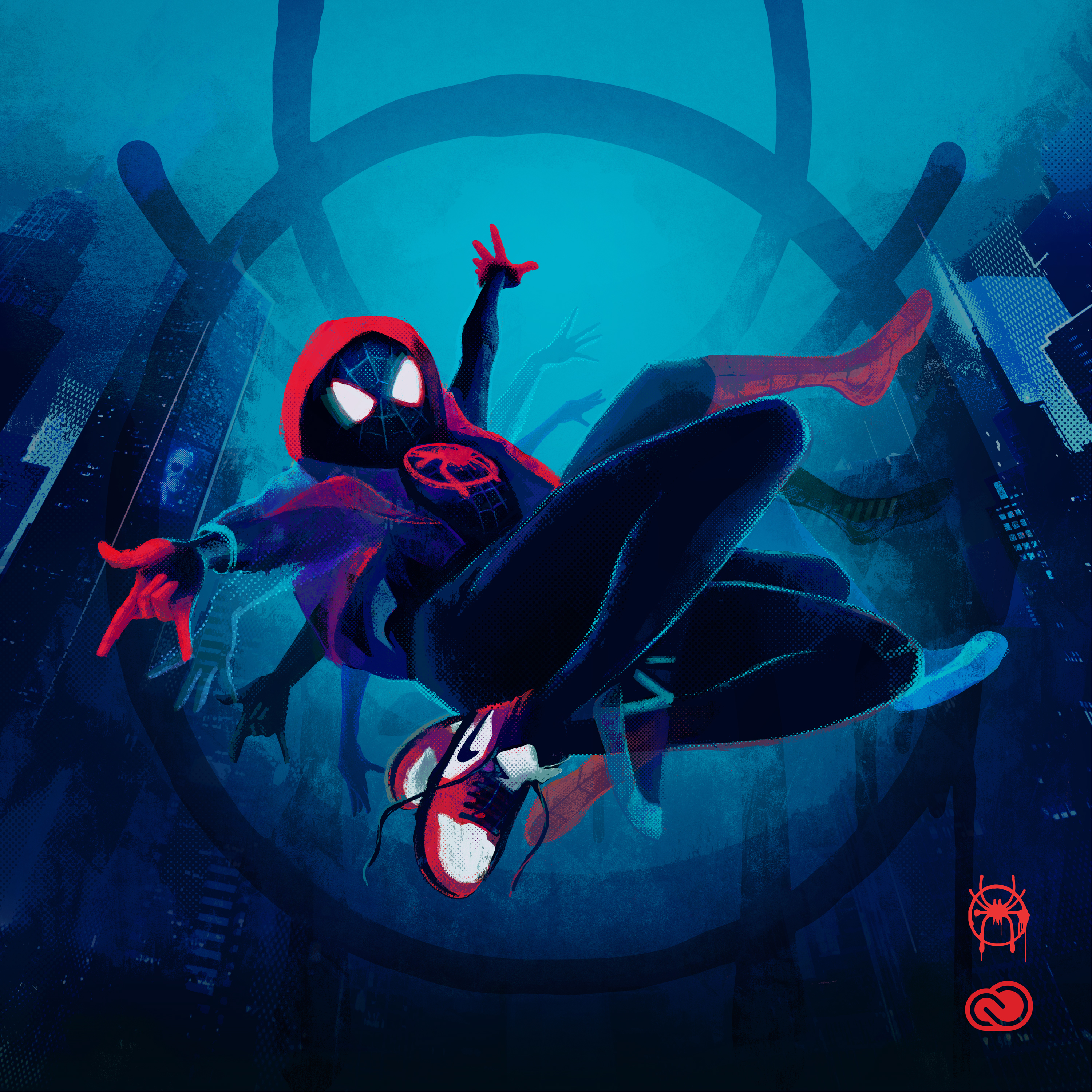 Spiderman Into The Spider Verse Artwork Wallpapers