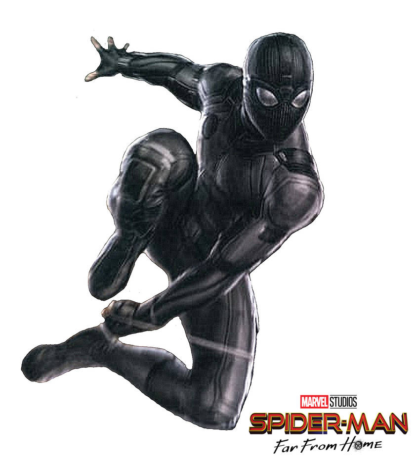 Spidey Stealth Black Suit In Spider Man Far From Home Wallpapers