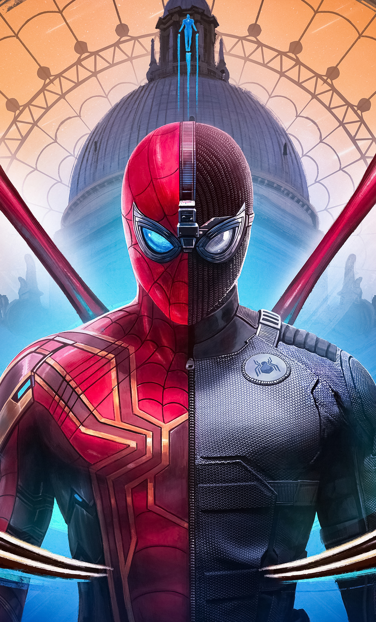 Spidey Stealth Black Suit In Spider Man Far From Home Wallpapers