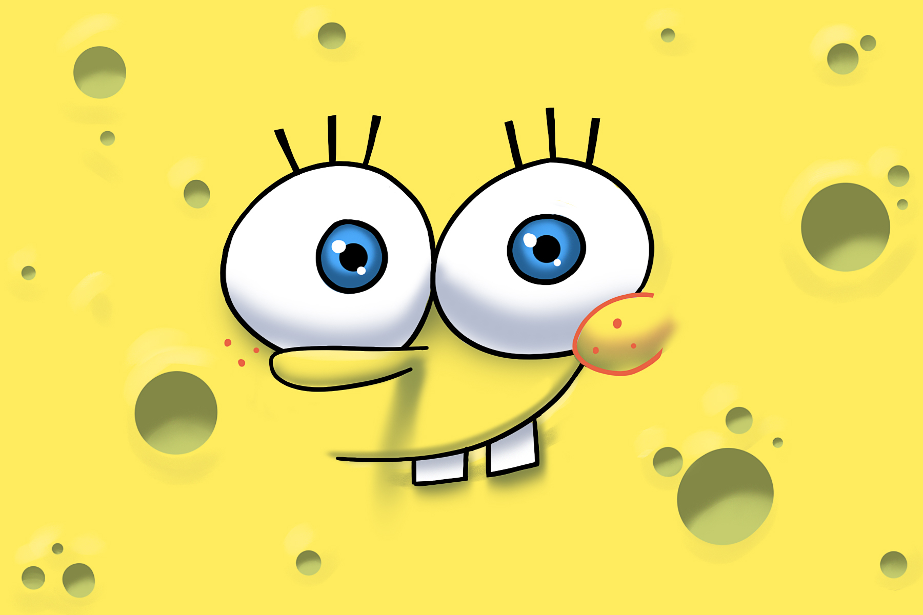 Spongebob Near Sunset Wallpapers