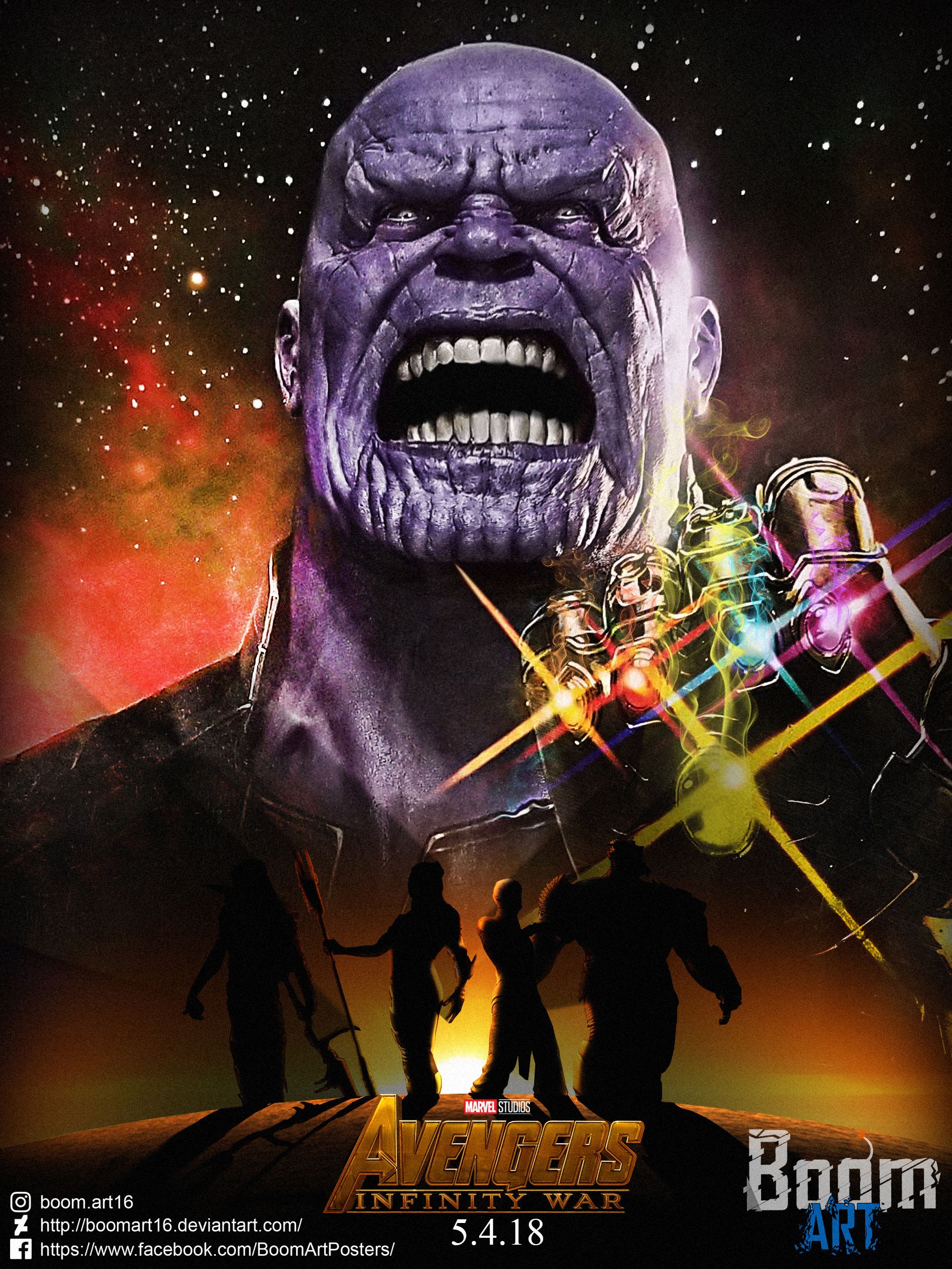 Thanos Avengers Infinity War Poster Wallpapers