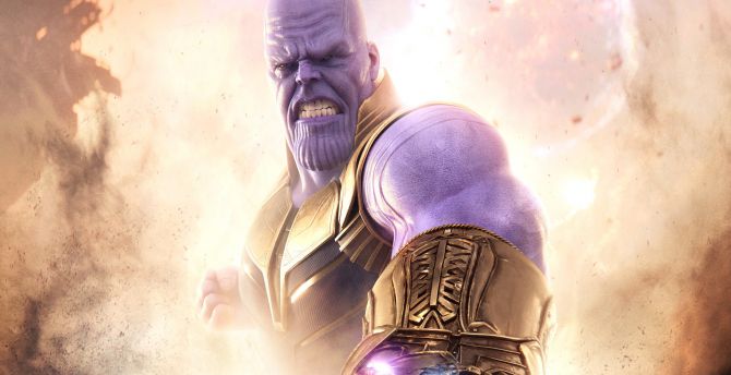 Thanos Avengers Infinity War Poster Wallpapers