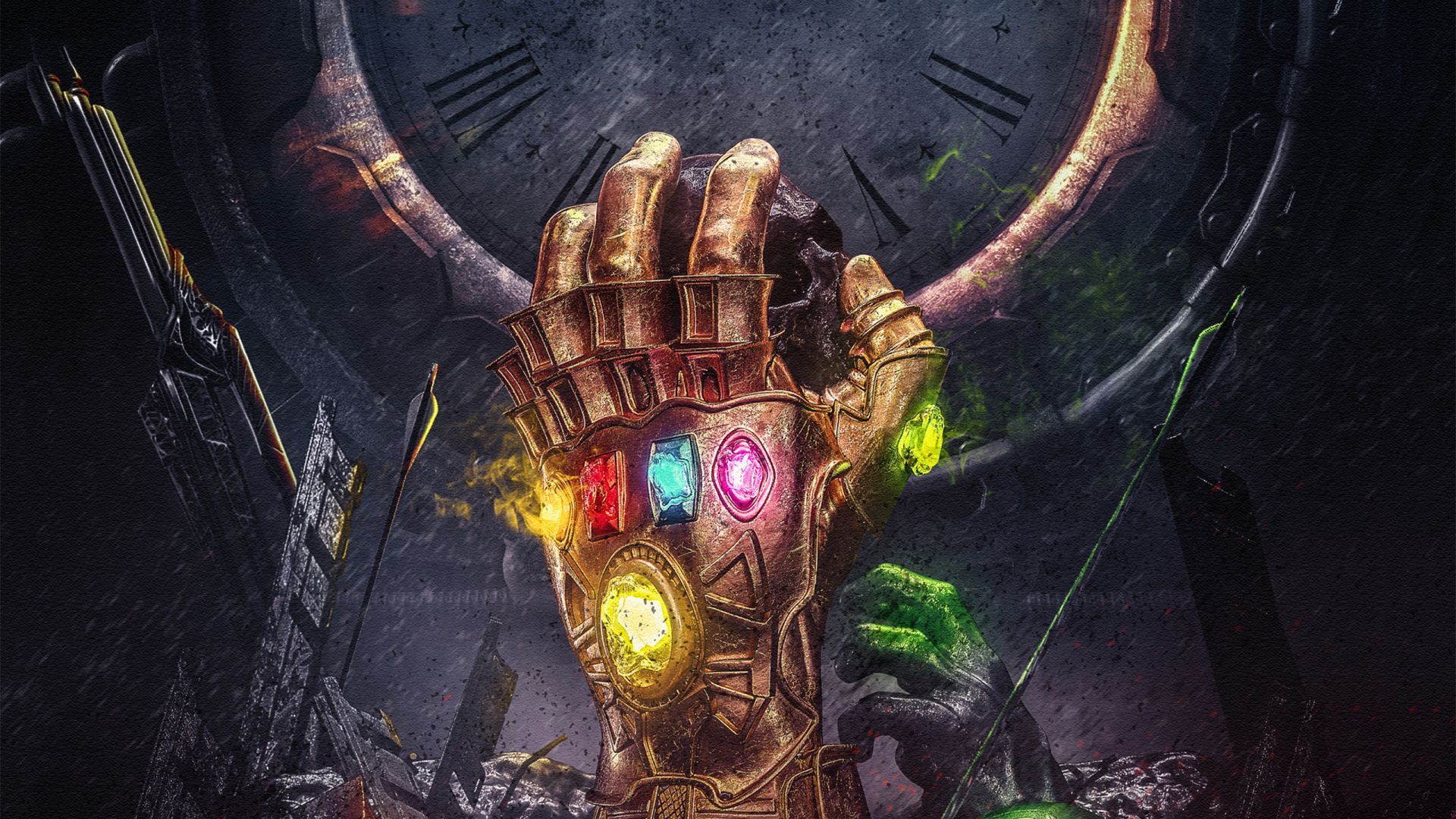 Thanos Infinity Stone Artwork Wallpapers