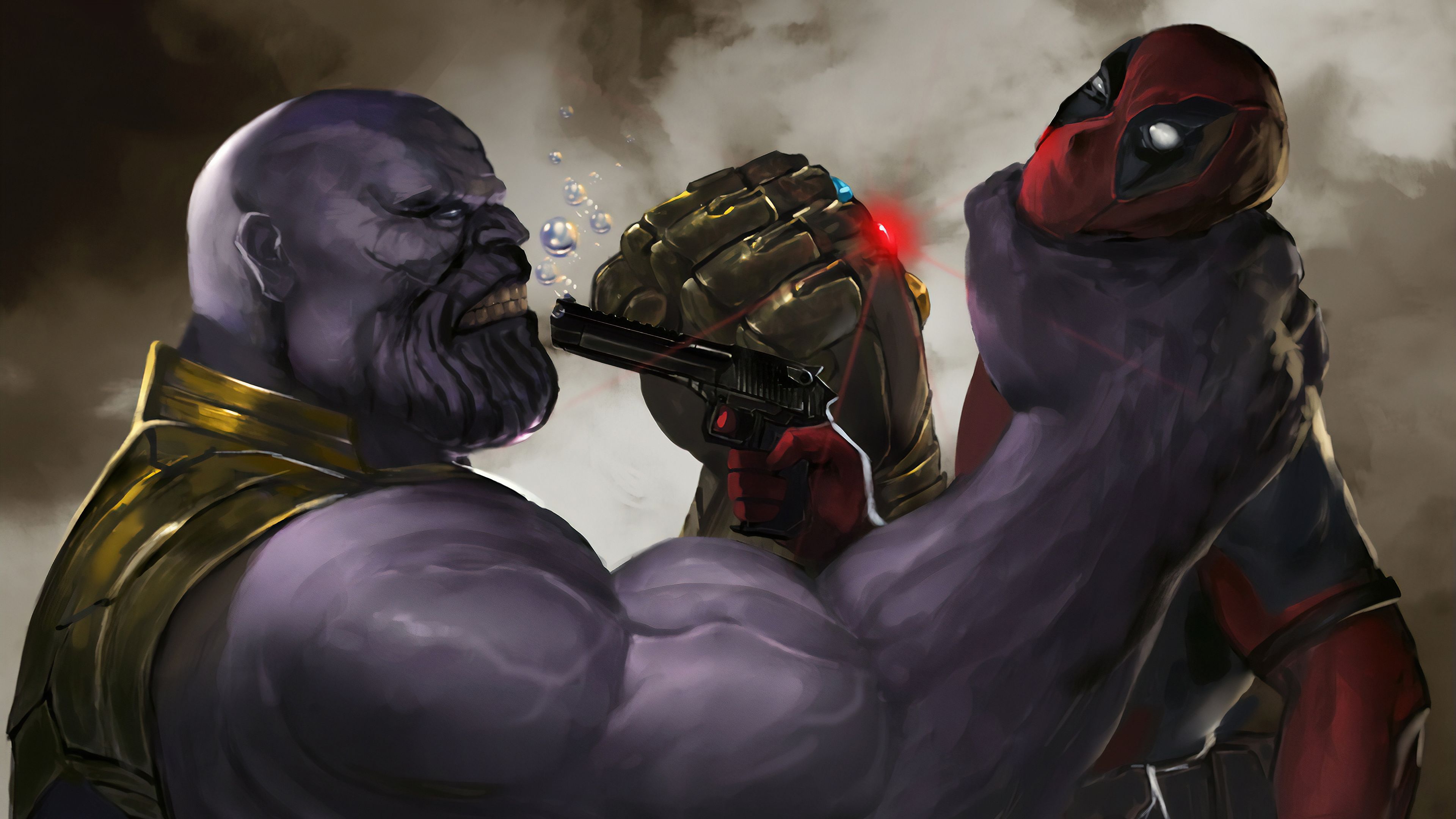 Thanos New Weapon In Avengers Endgame Art Wallpapers