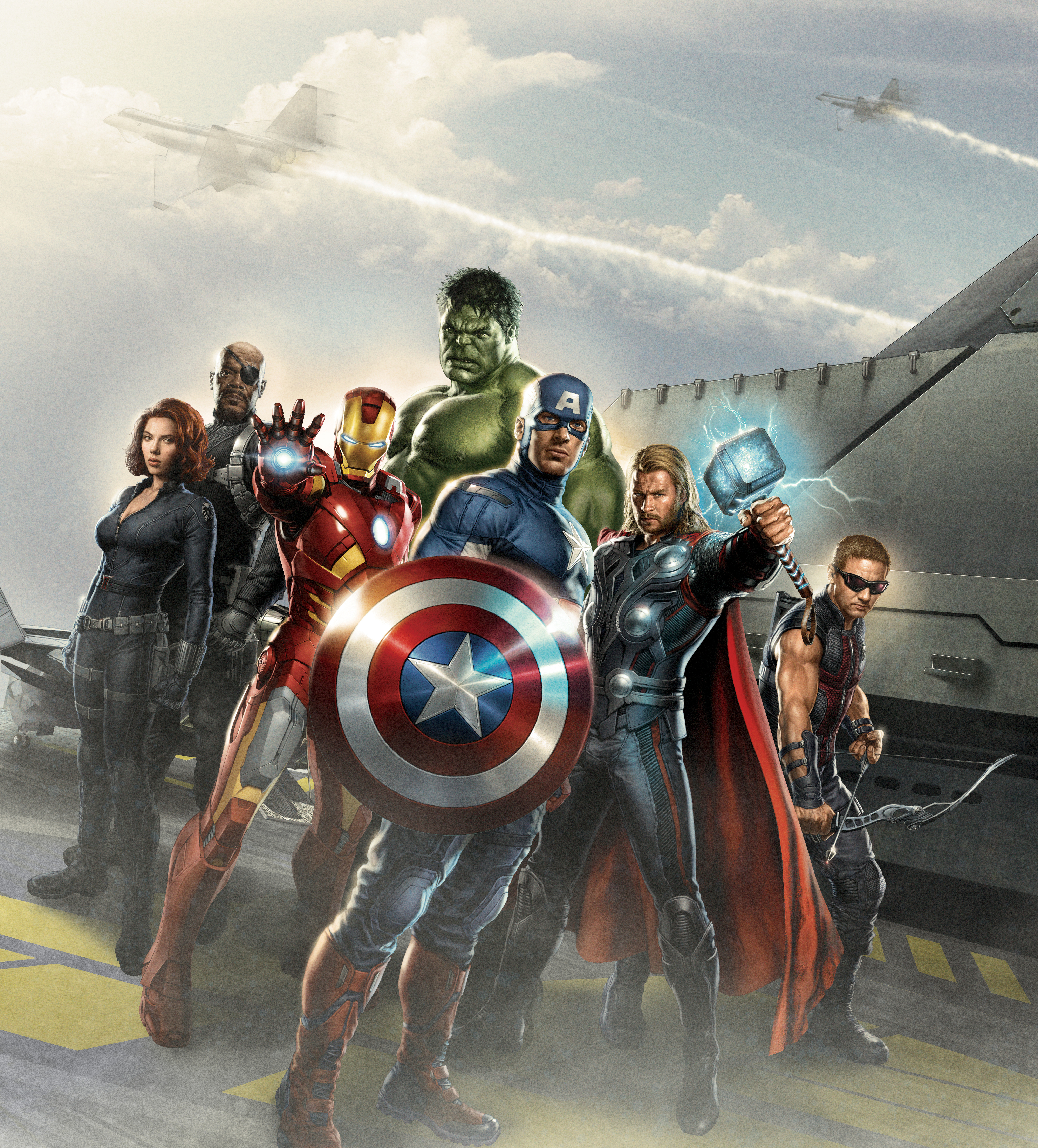 The Avengers Art Captain America, Iron Man, Thor, Black Widow And Hulk Wallpapers