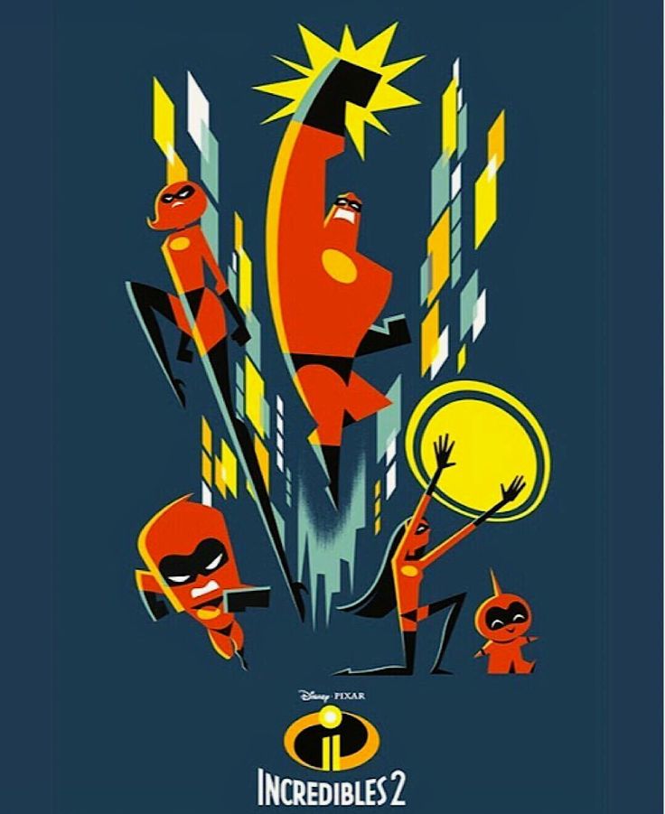 The Incredibles 2 Minimal Art Poster Wallpapers