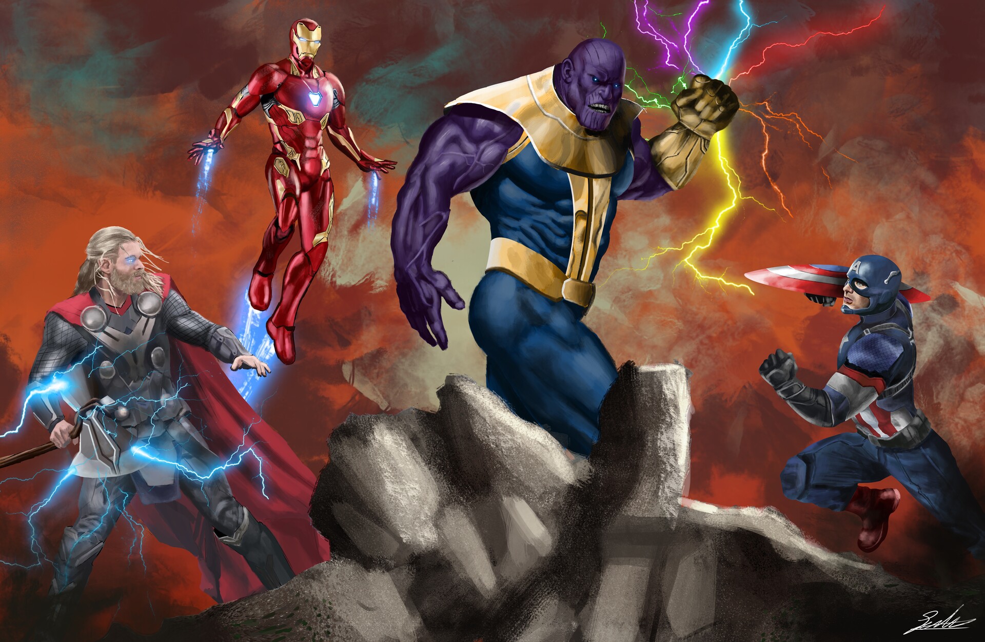 The Trinity Avengers Endgame Wallpapers