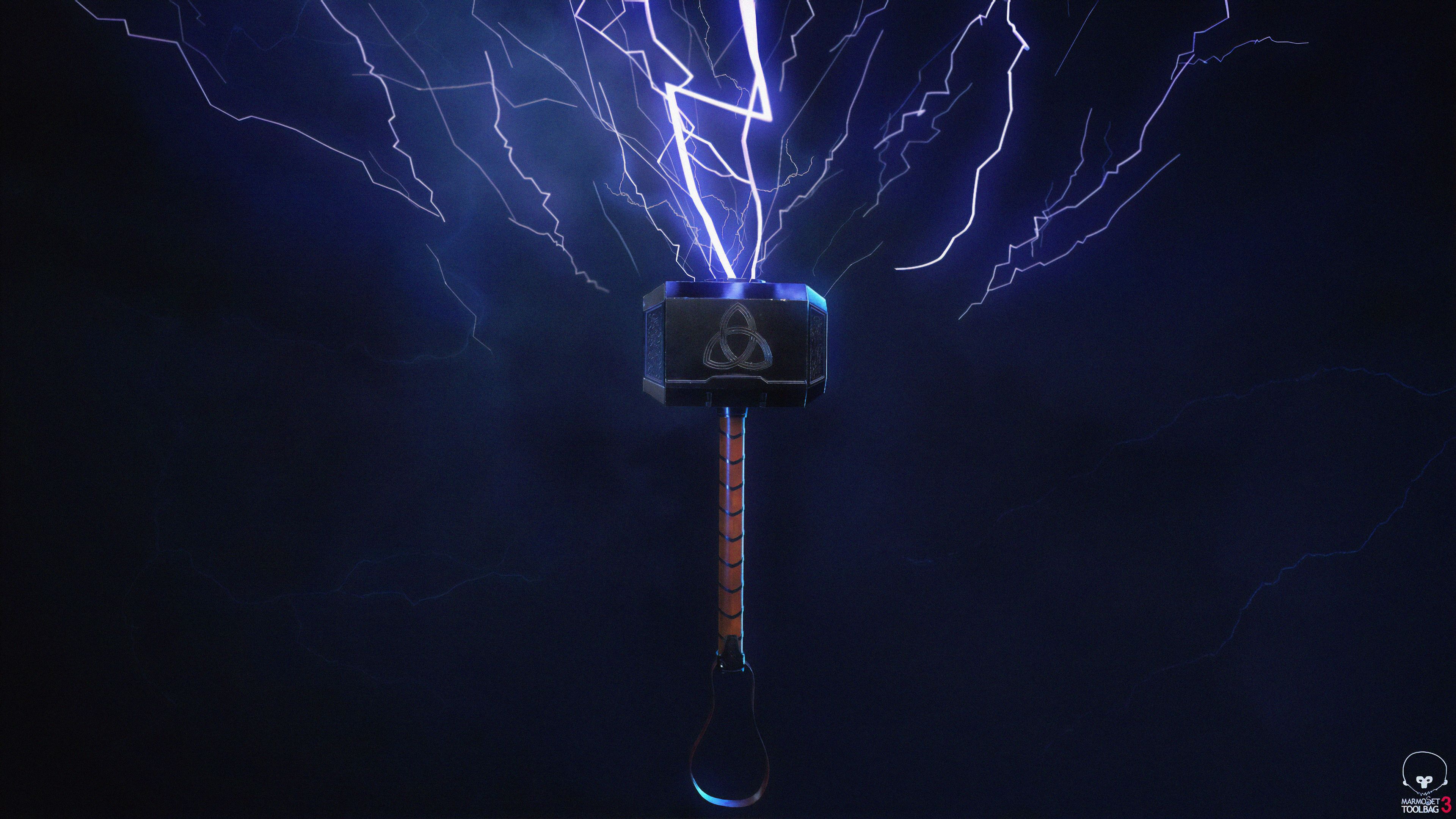 Thor Minimalist Lightning Wallpapers