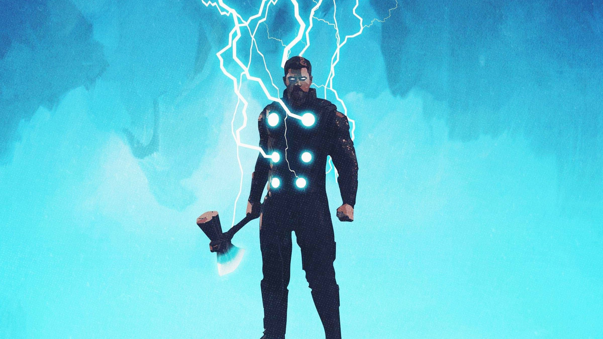 Thor Minimalist Lightning Wallpapers