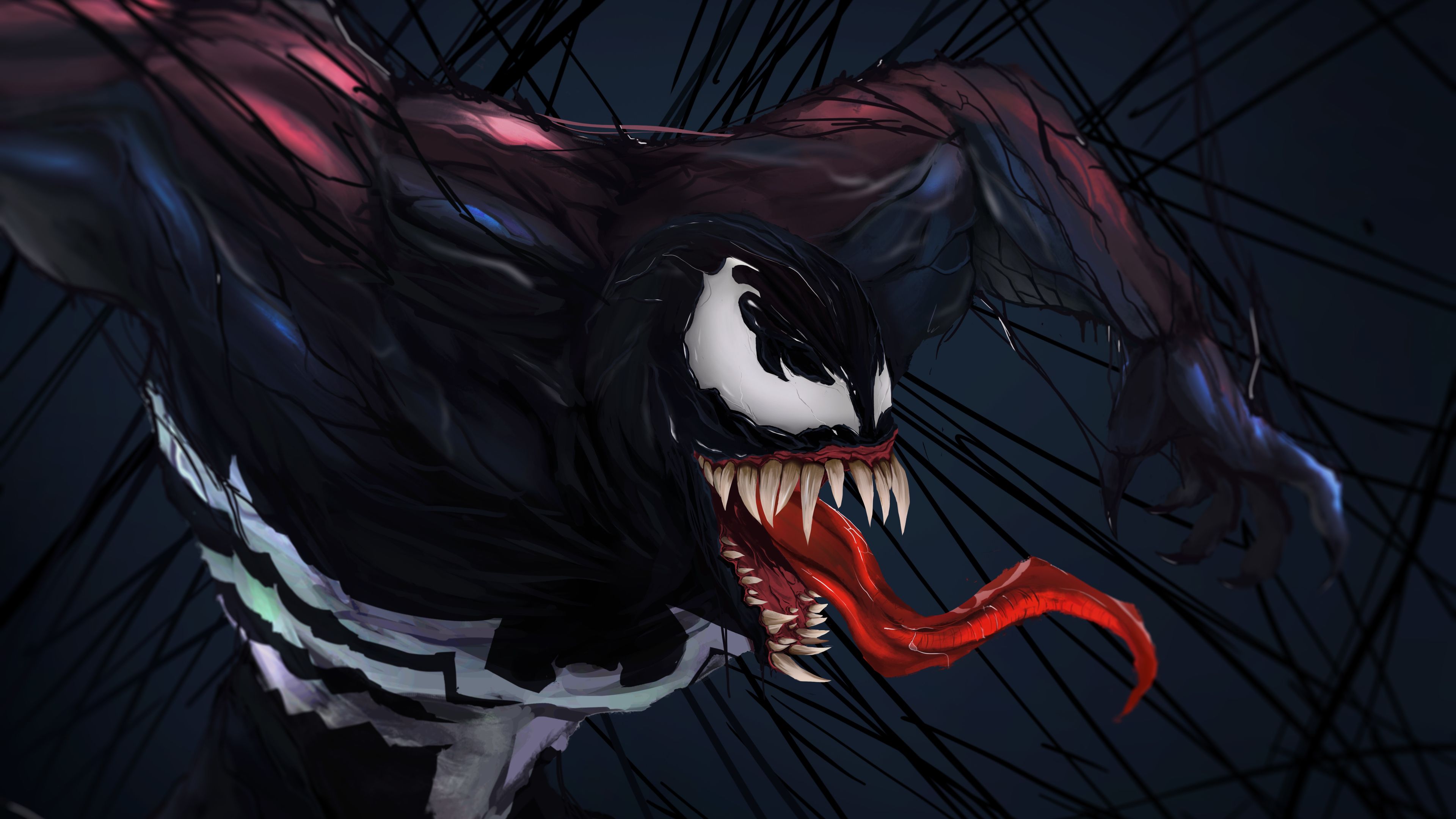 Tom Hardy As Venom 4K Digital Art Wallpapers