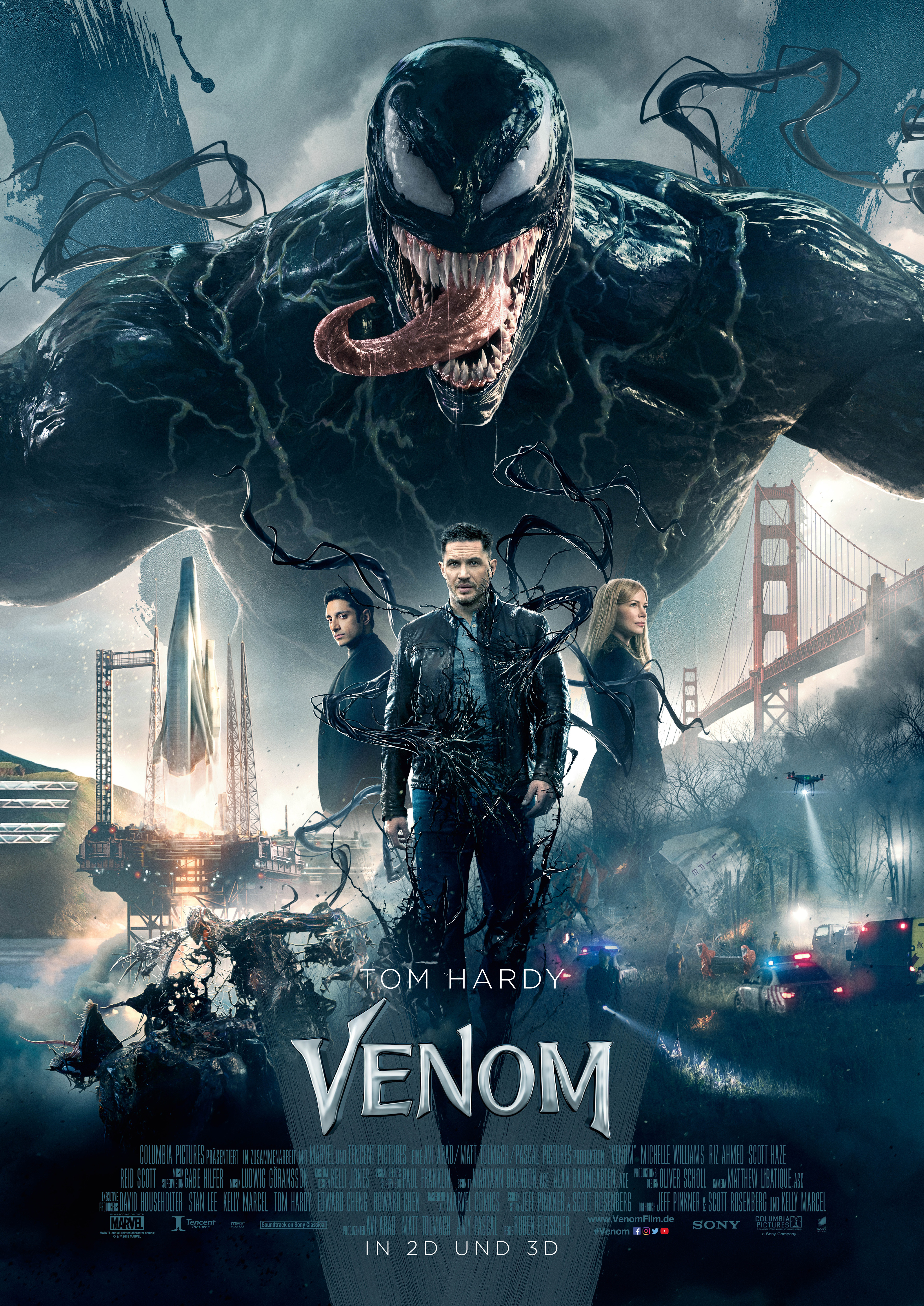 Tom Hardy Venom Movie Poster 2018 Wallpapers