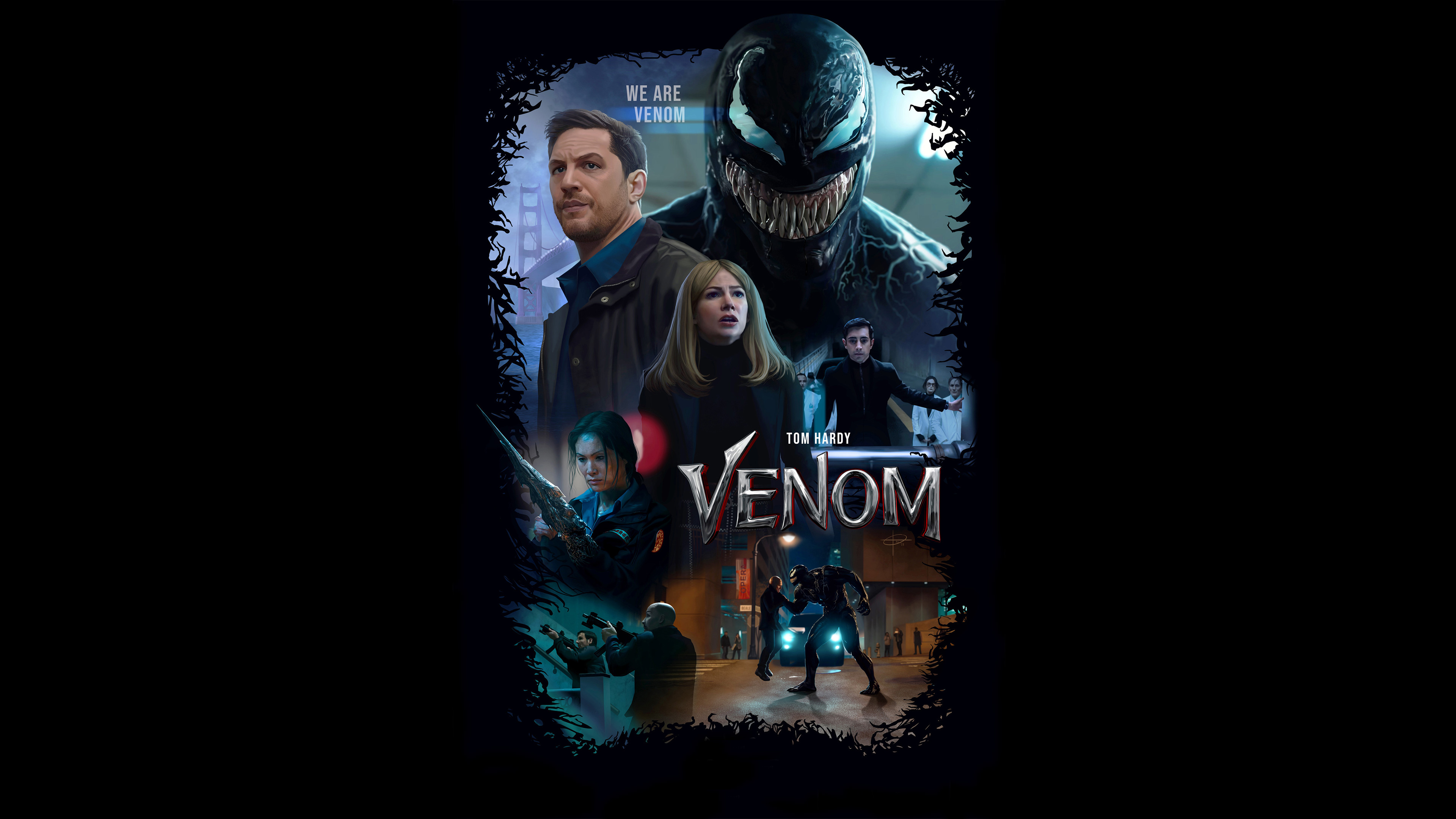 Tom Hardy Venom Movie Poster 2018 Wallpapers