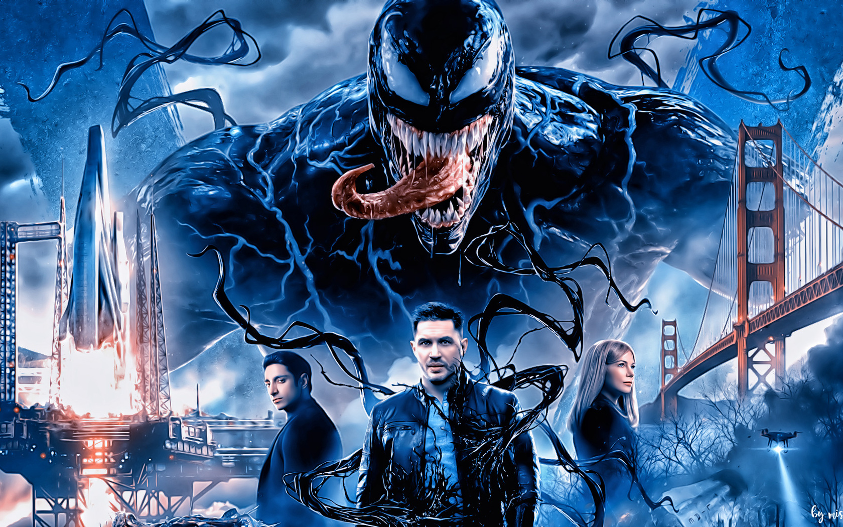 Tom Hardy Venom Movie Poster 2018 Wallpapers