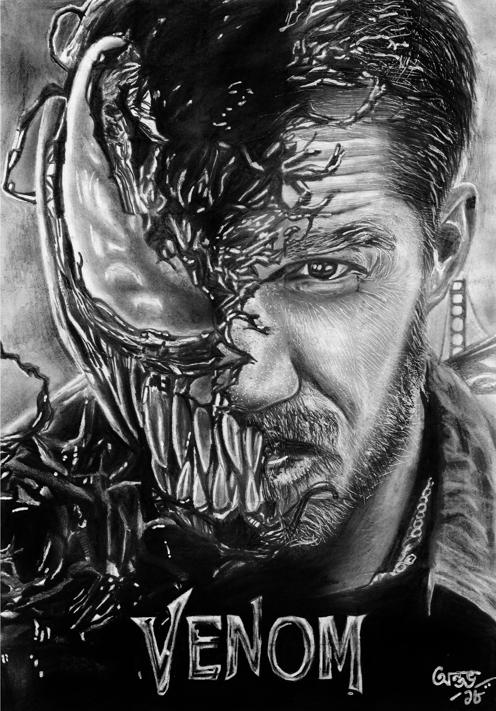 Venom Movie Tom Hardy Illustration Wallpapers