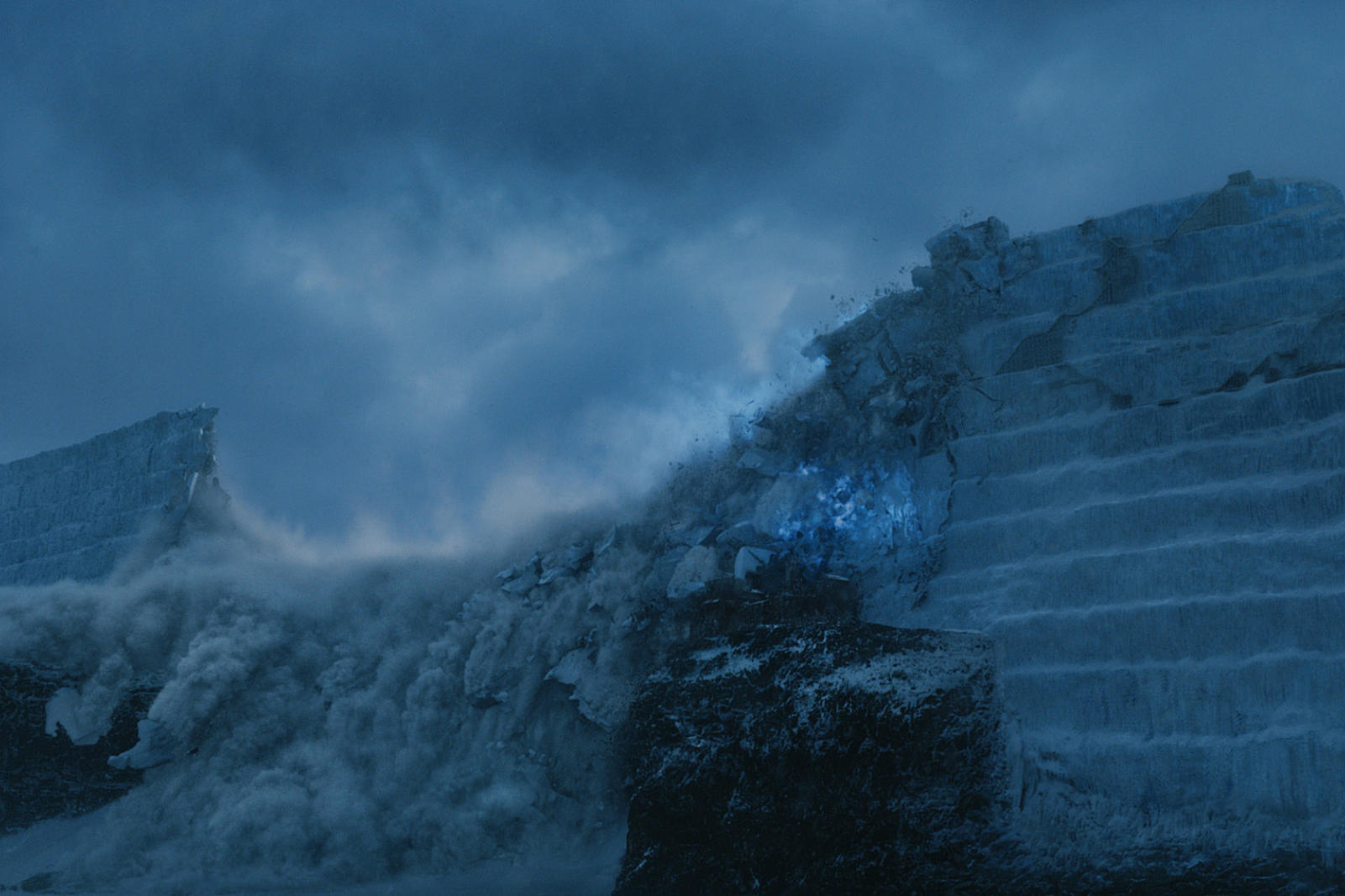 White Walker Ice Dragon Breaking The Wall Wallpapers