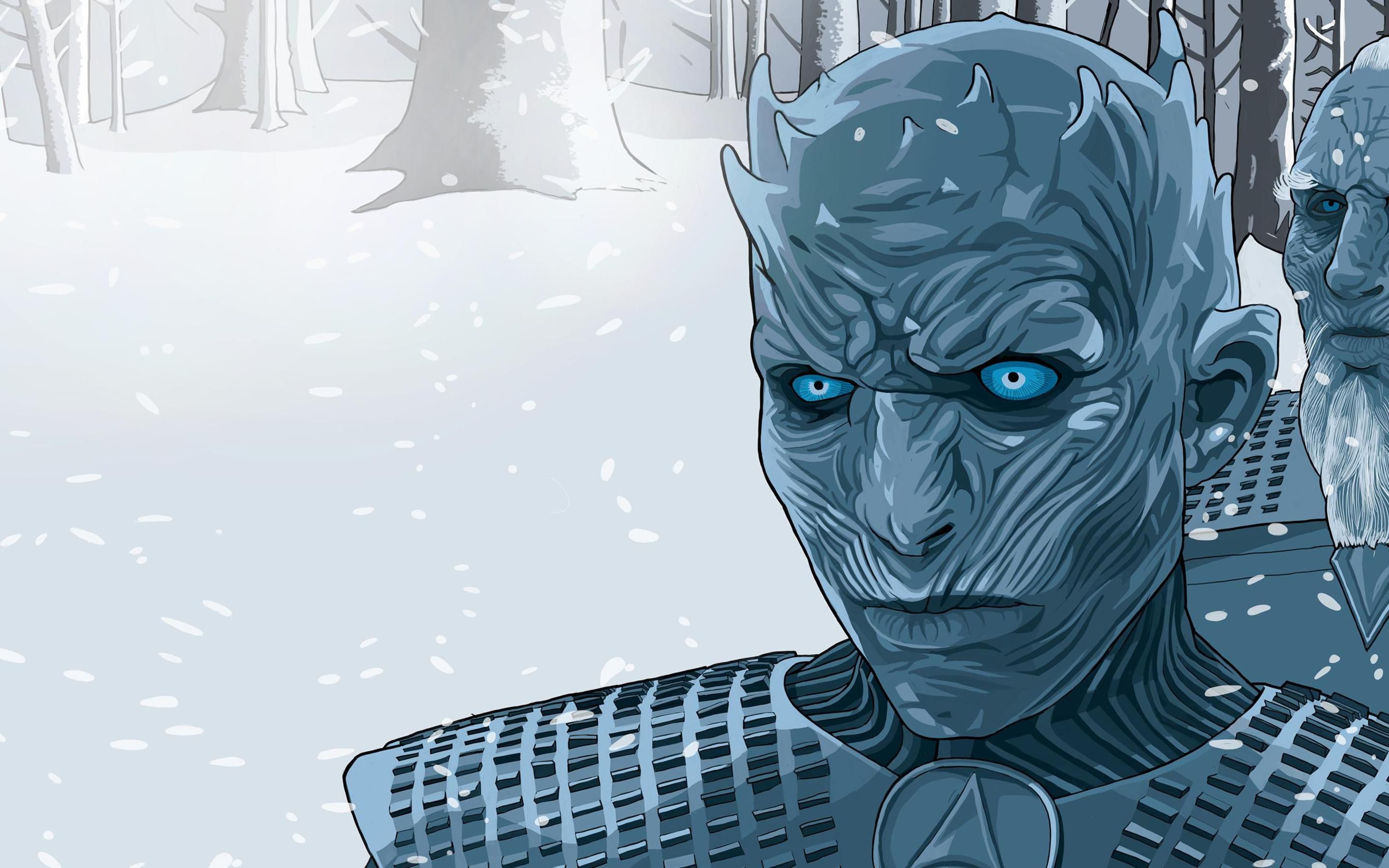 White Walker Illustration Wallpapers