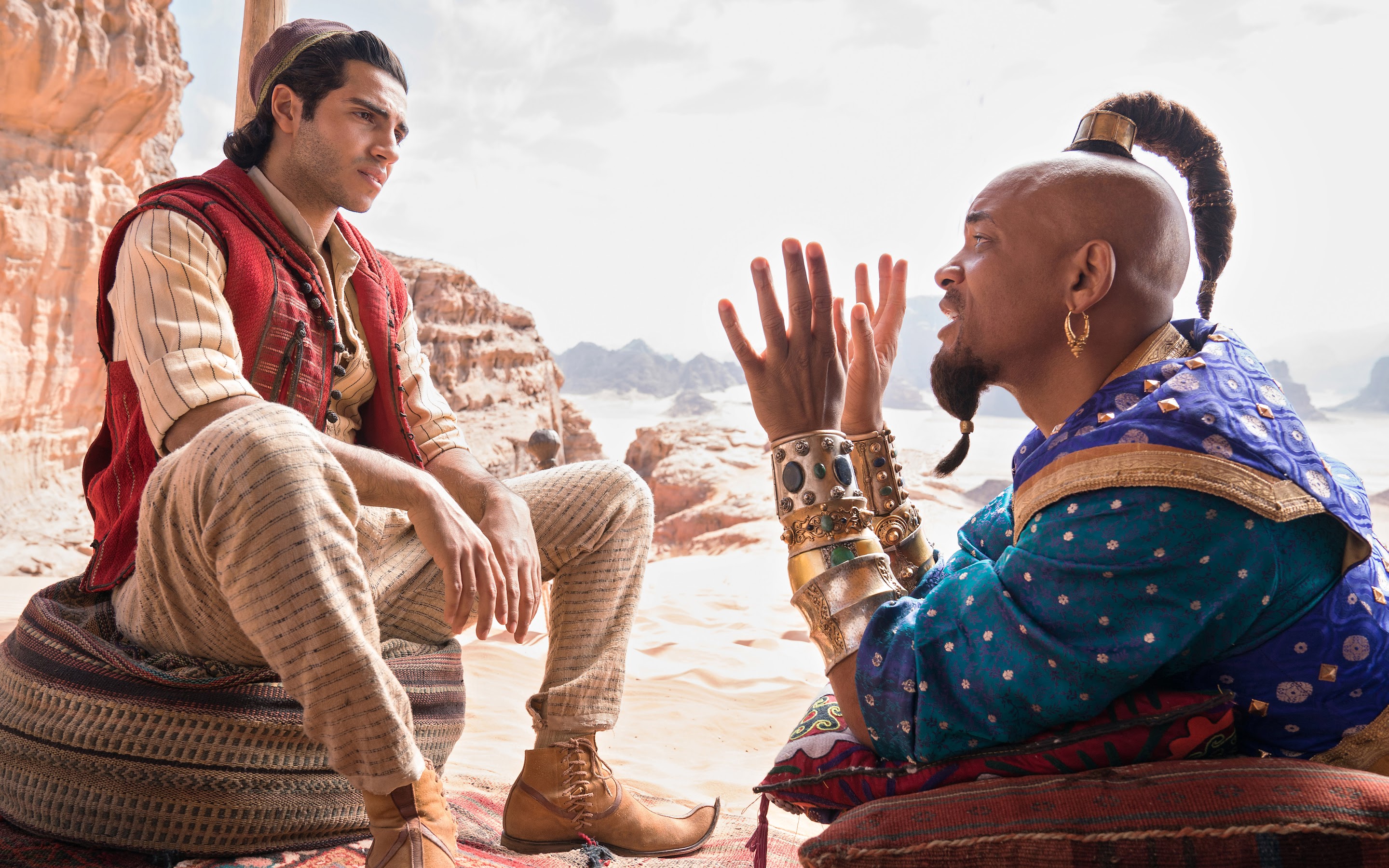 Will Smith As Genie In Aladdin Movie 2019 Wallpapers