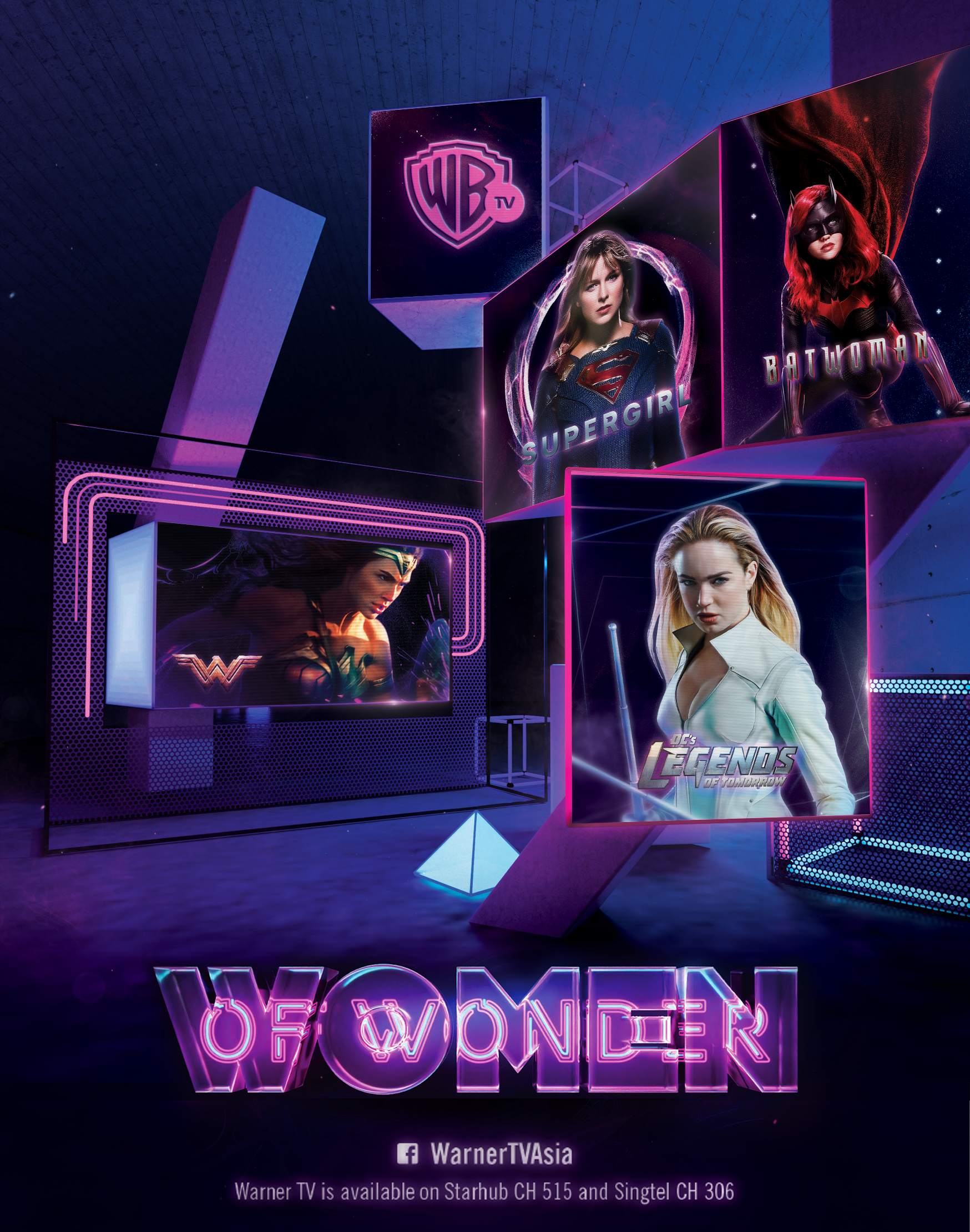 Wonder Woman 1984 Neon Synthwave Poster Wallpapers