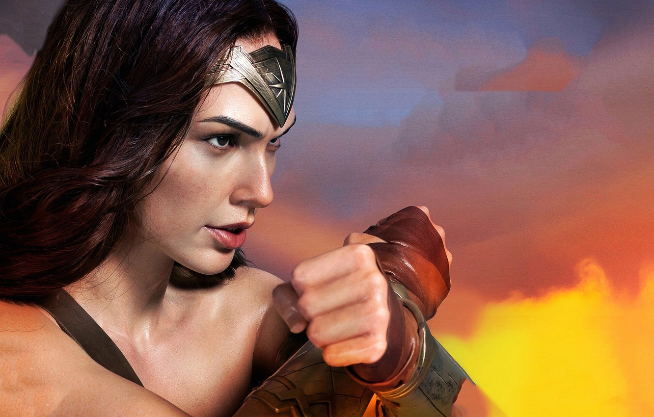 Wonder Woman Gal Gadot Face Wallpapers