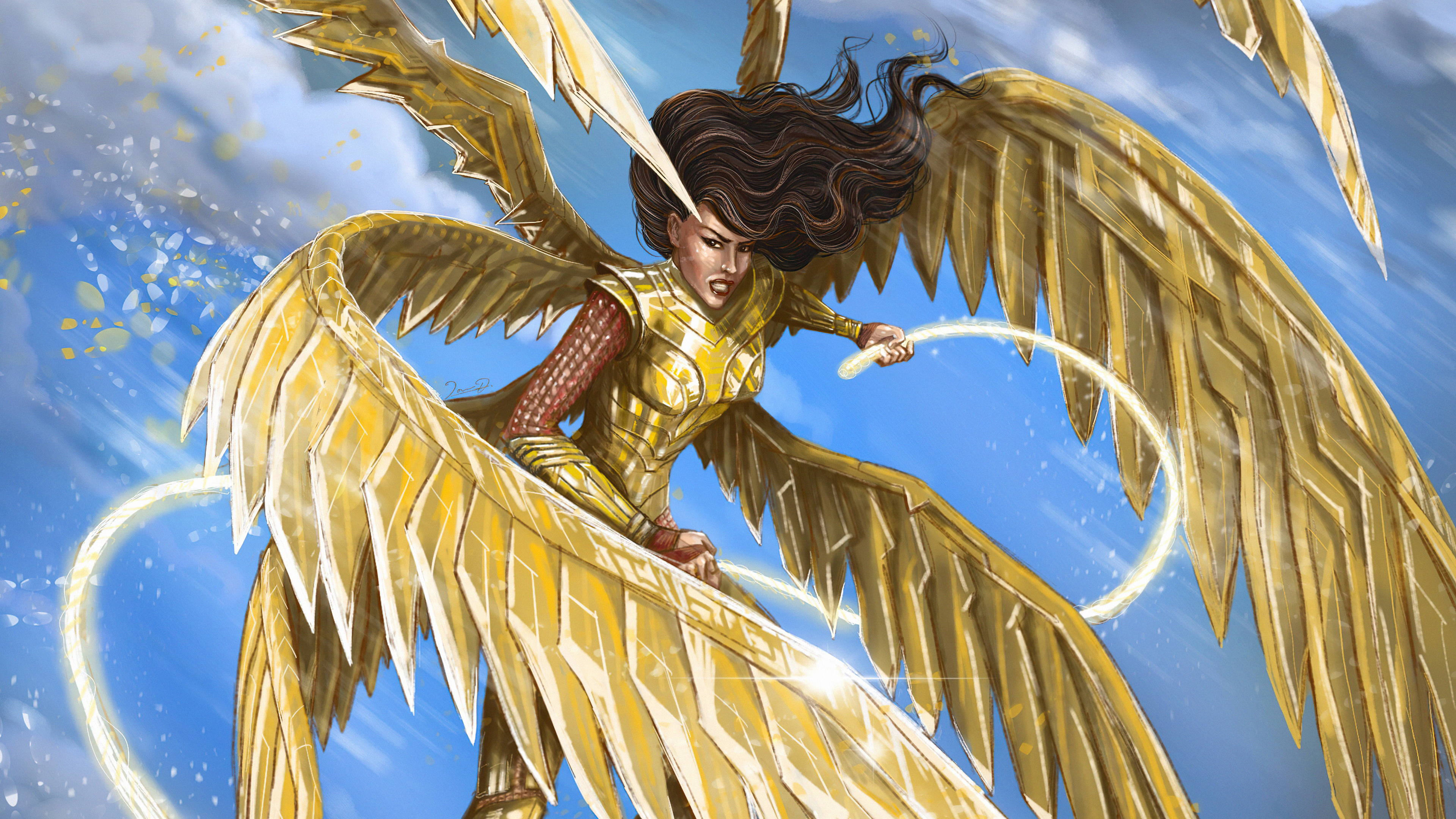 Wonder Woman Golden Eagle Armor Wallpapers