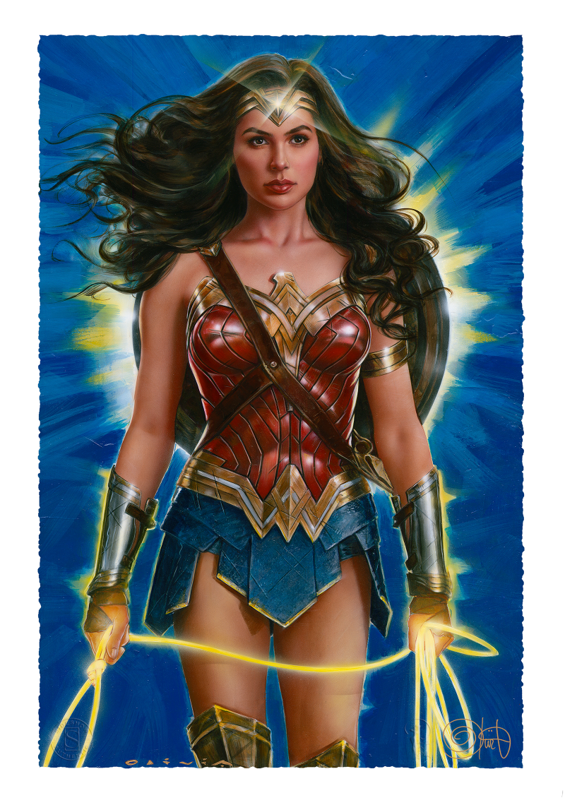 Wonder Woman Poster With Lasso Of Truth Wallpapers