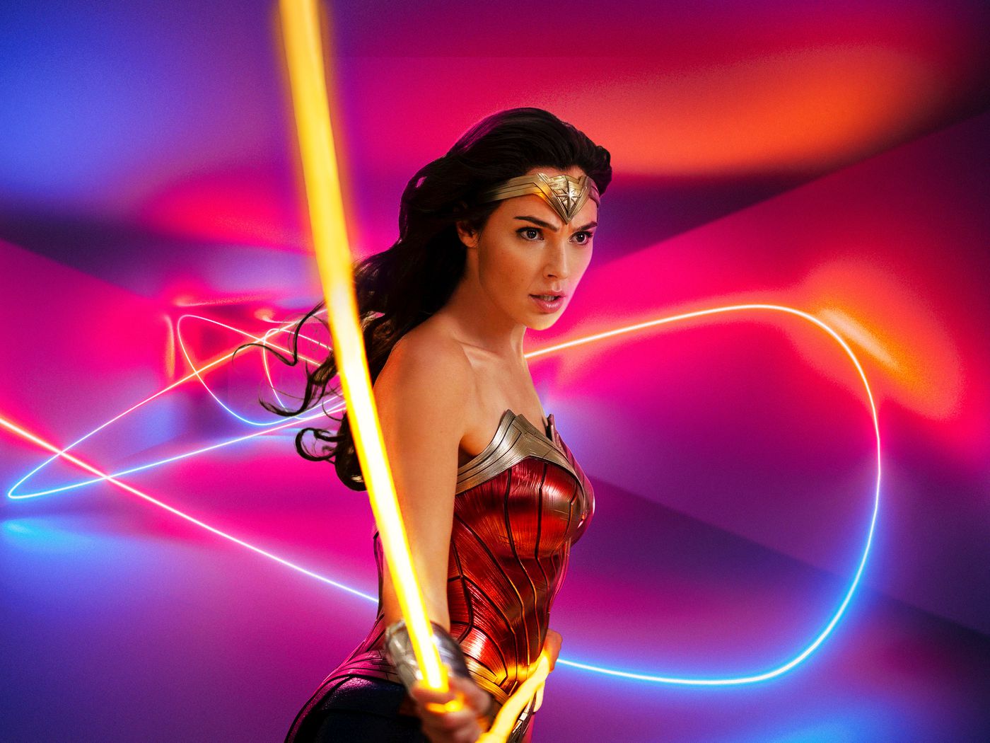 Wonder Woman Poster With Lasso Of Truth Wallpapers