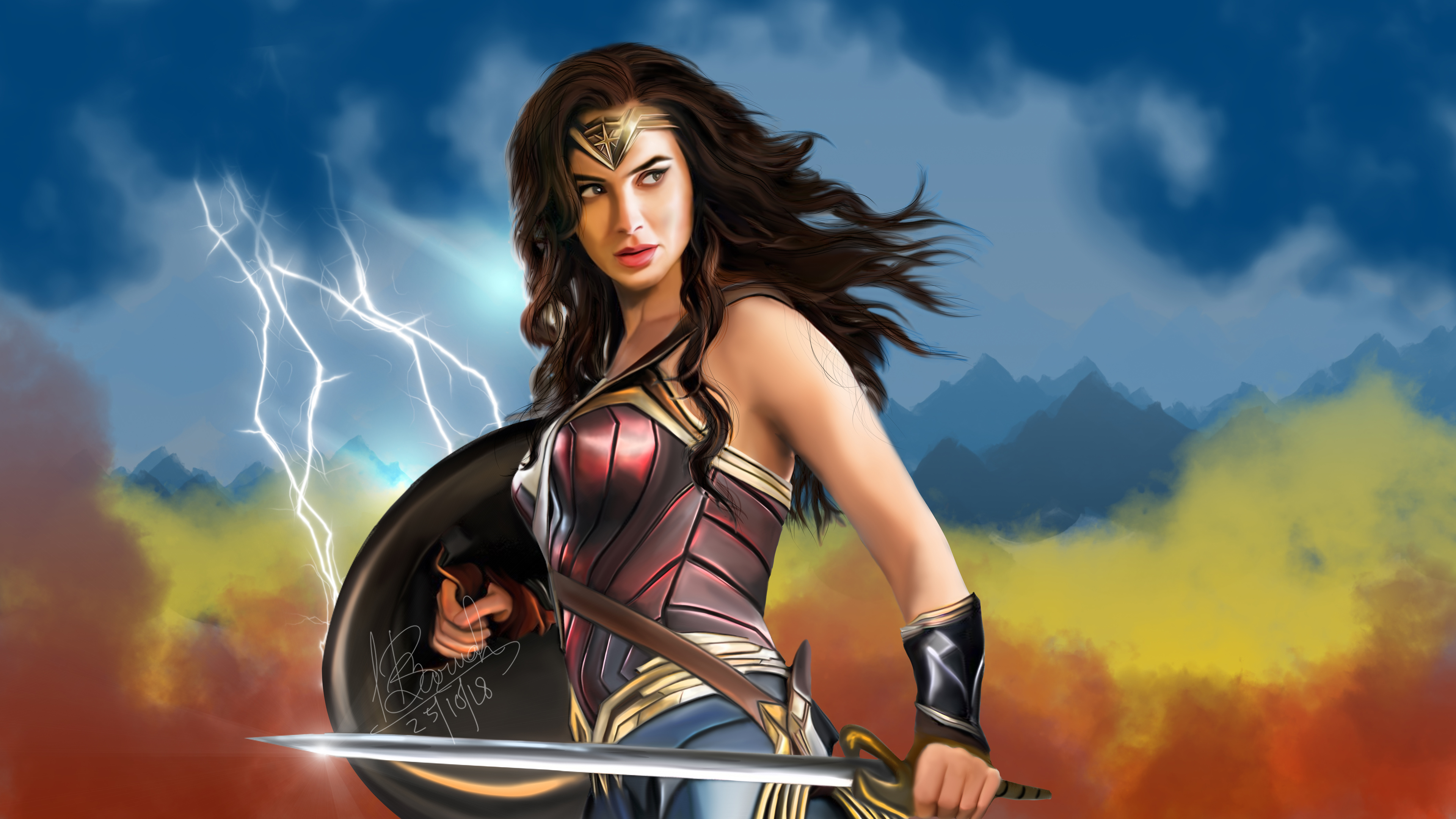 Wonderwoman Artwork Wallpapers