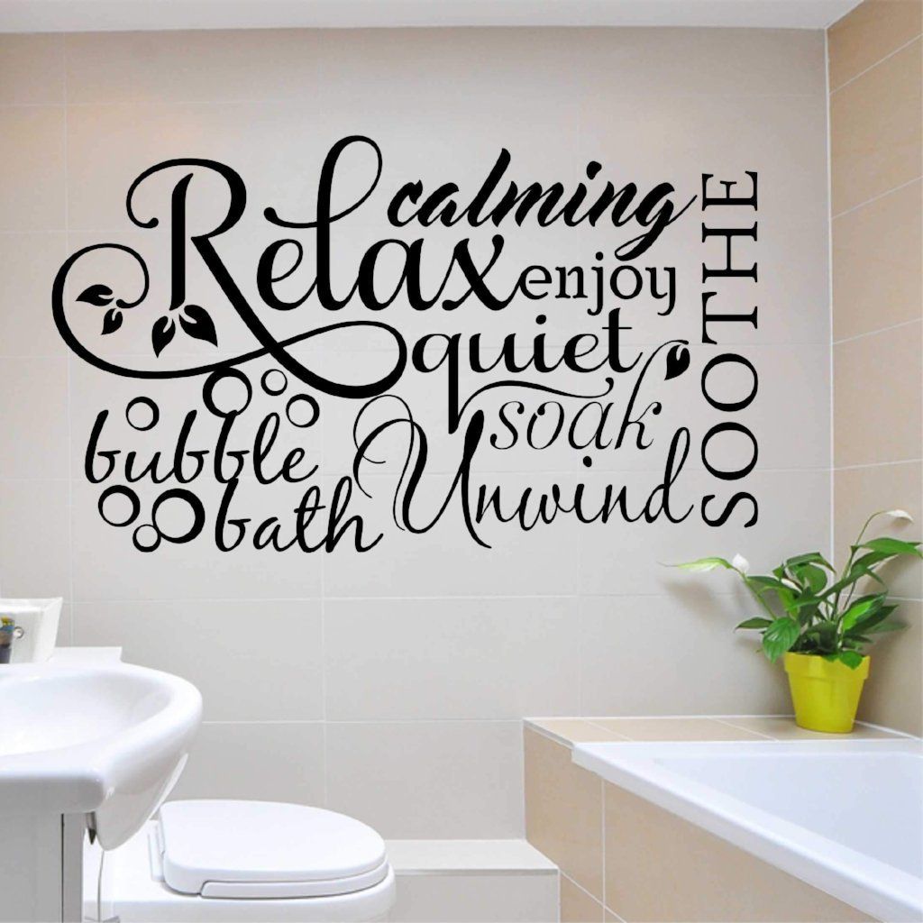 Words On Bathroom Walls Wallpapers