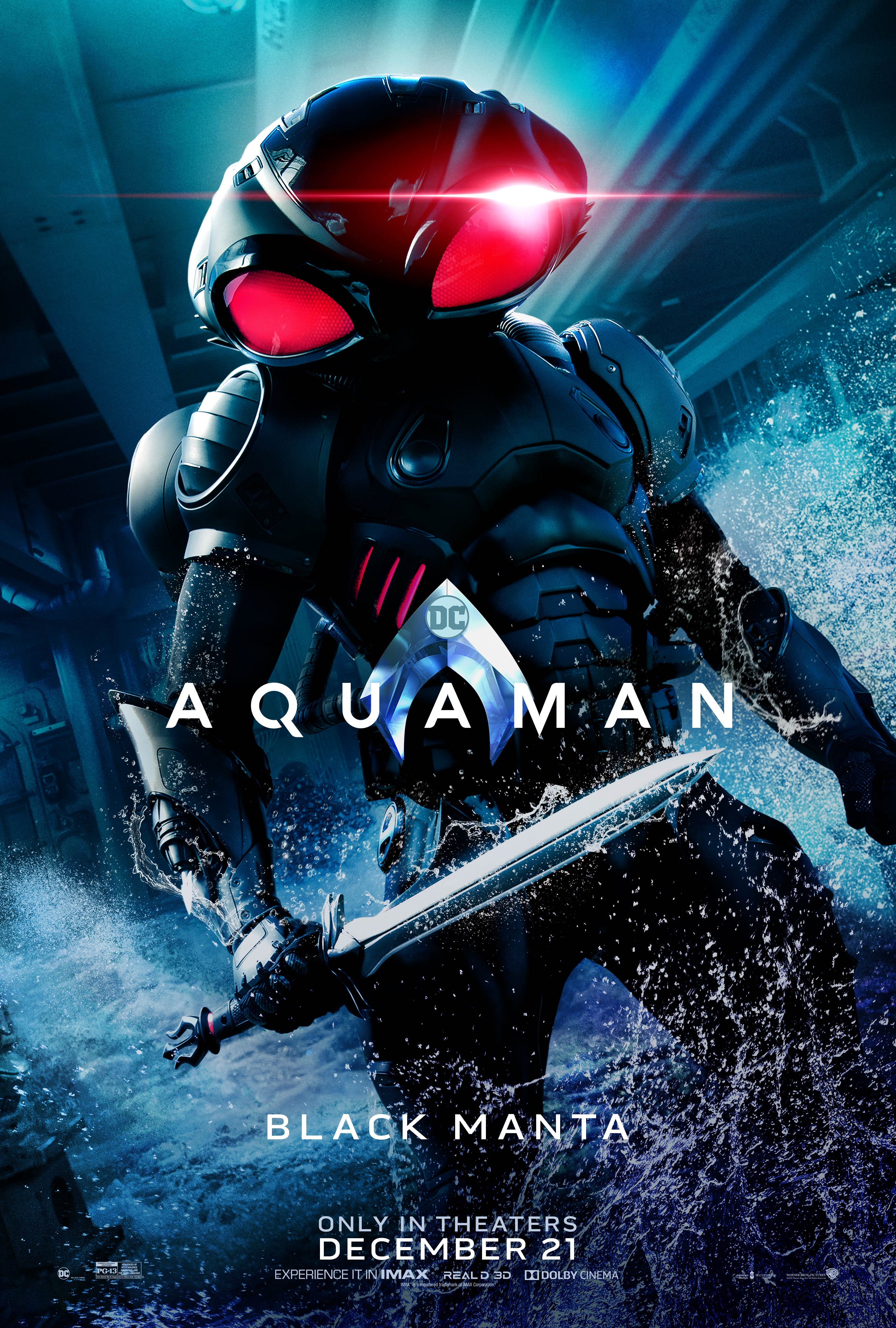 Yahya Abdul-Mateen Ii Black Manta In Aquaman Movie Wallpapers