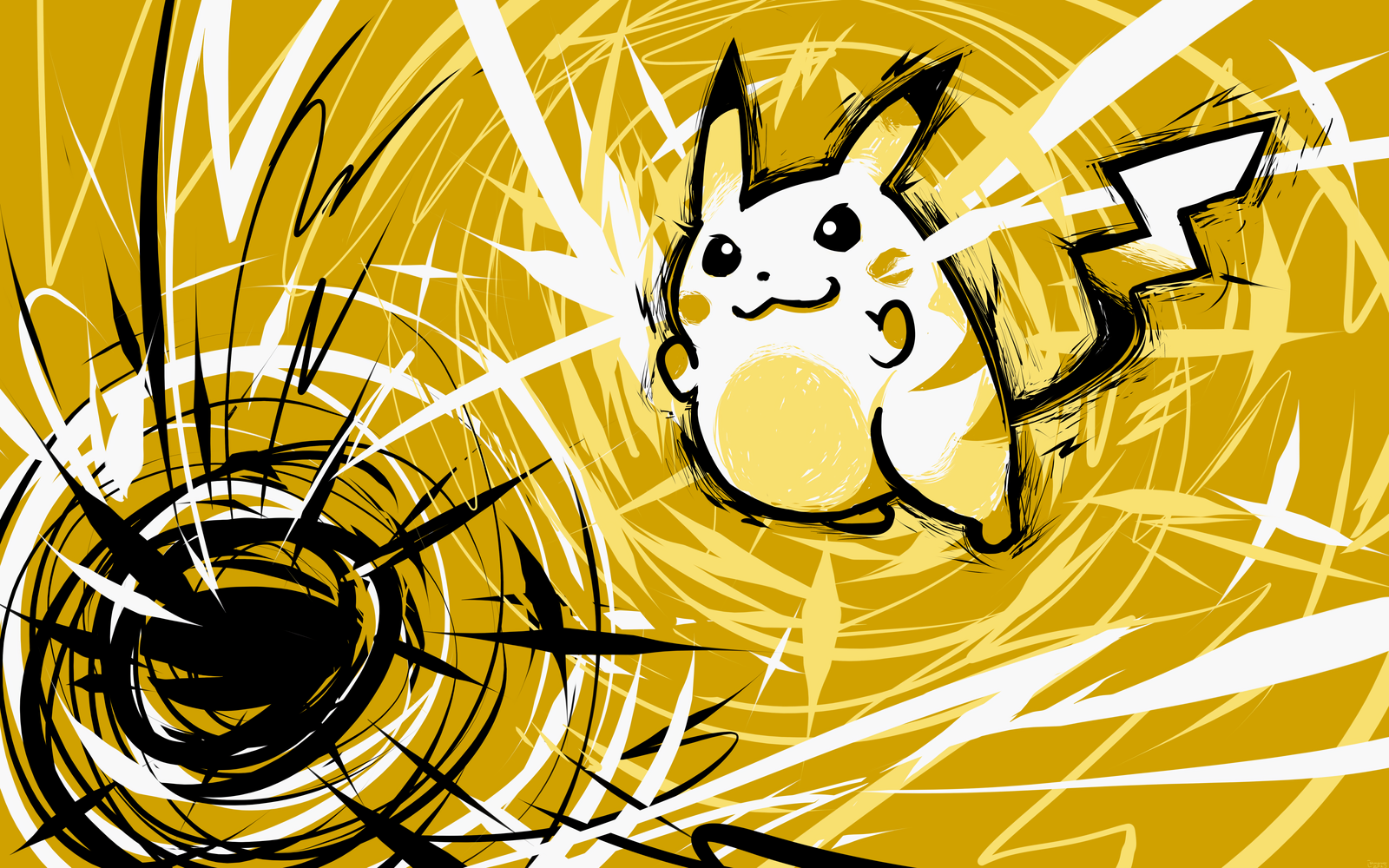 Pikachu Thunderbolt Wallpapers