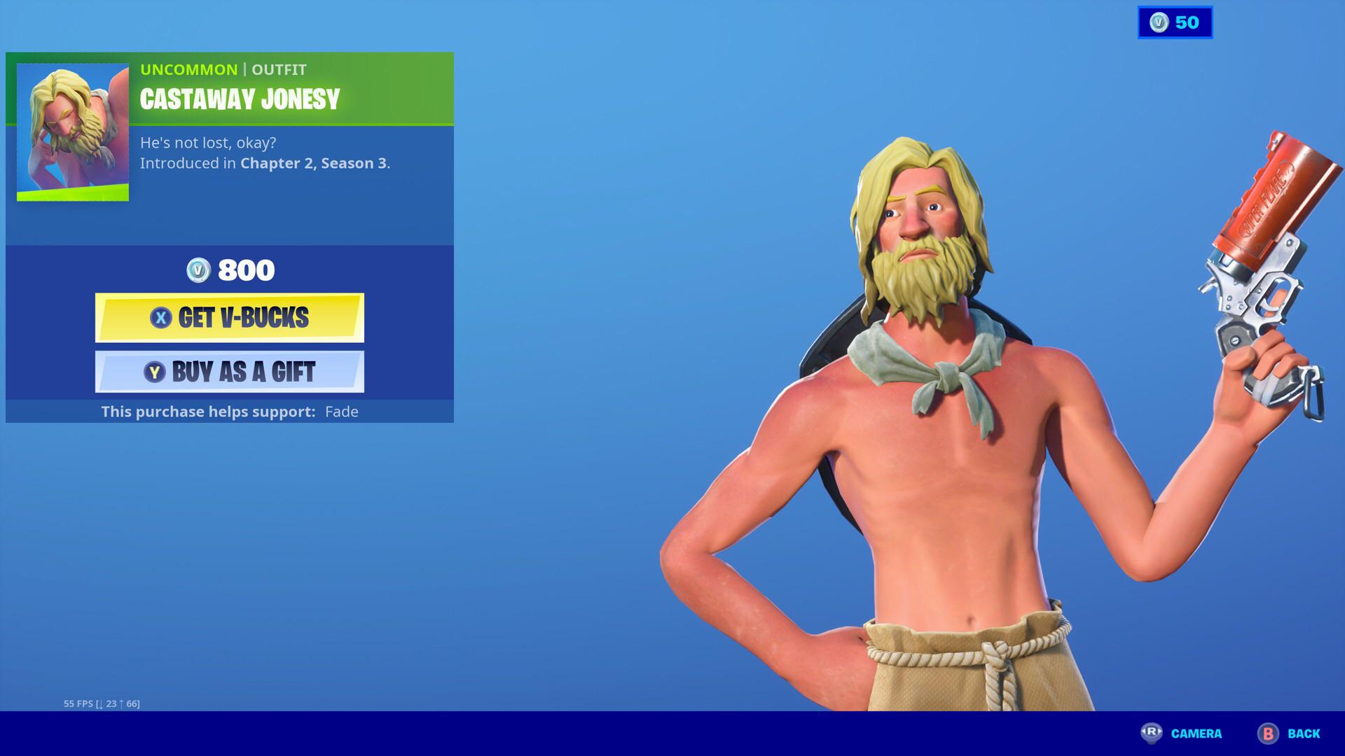 Castaway Jonesy Fortnite Wallpapers