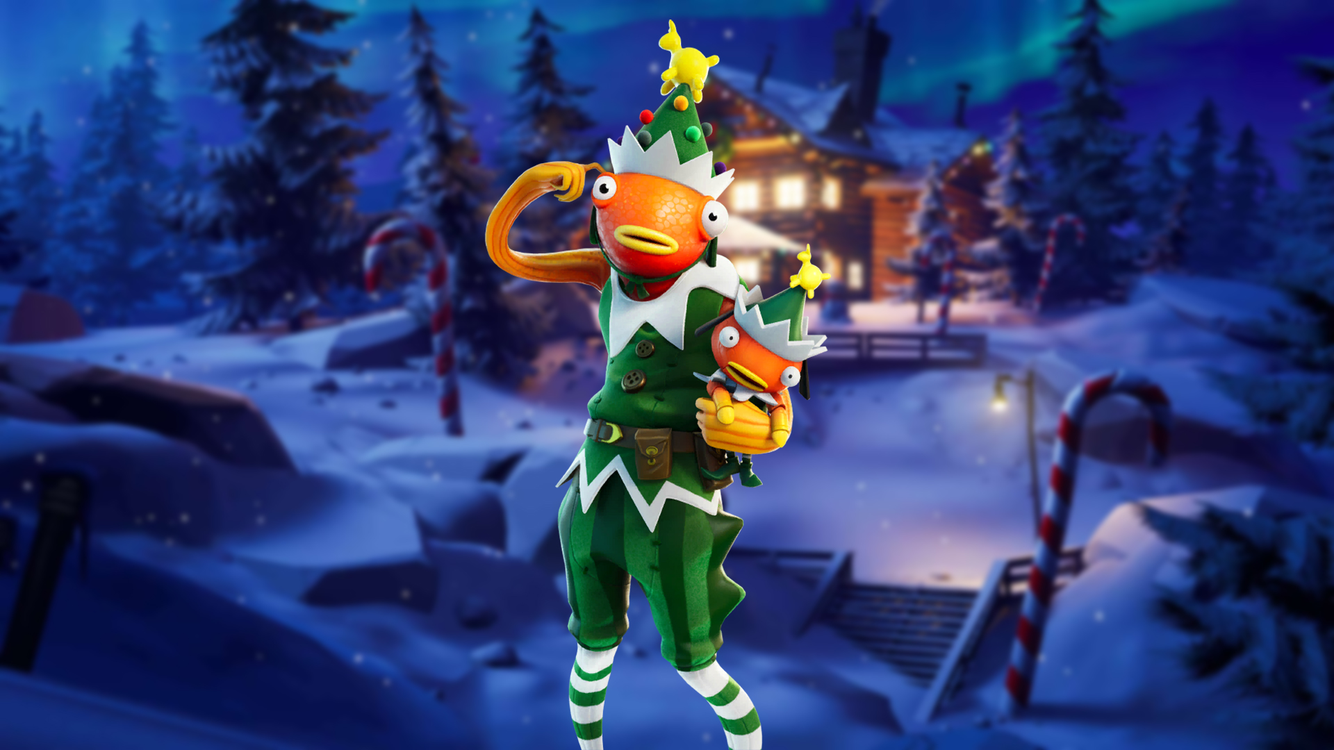 Fa-La-La-La Fishstick Fortnite Wallpapers