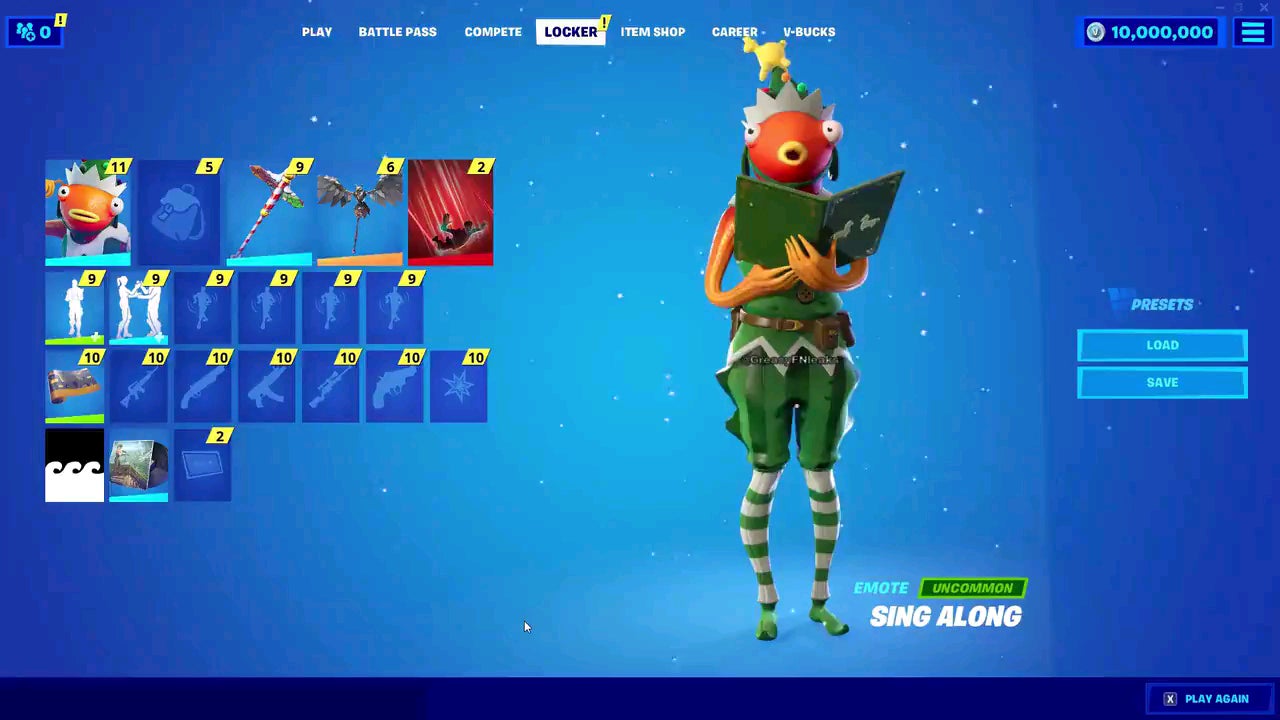 Fa-La-La-La Fishstick Fortnite Wallpapers