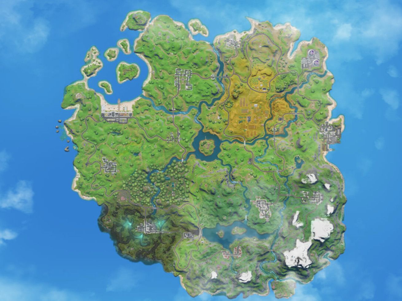 Fortnite Map Wallpapers