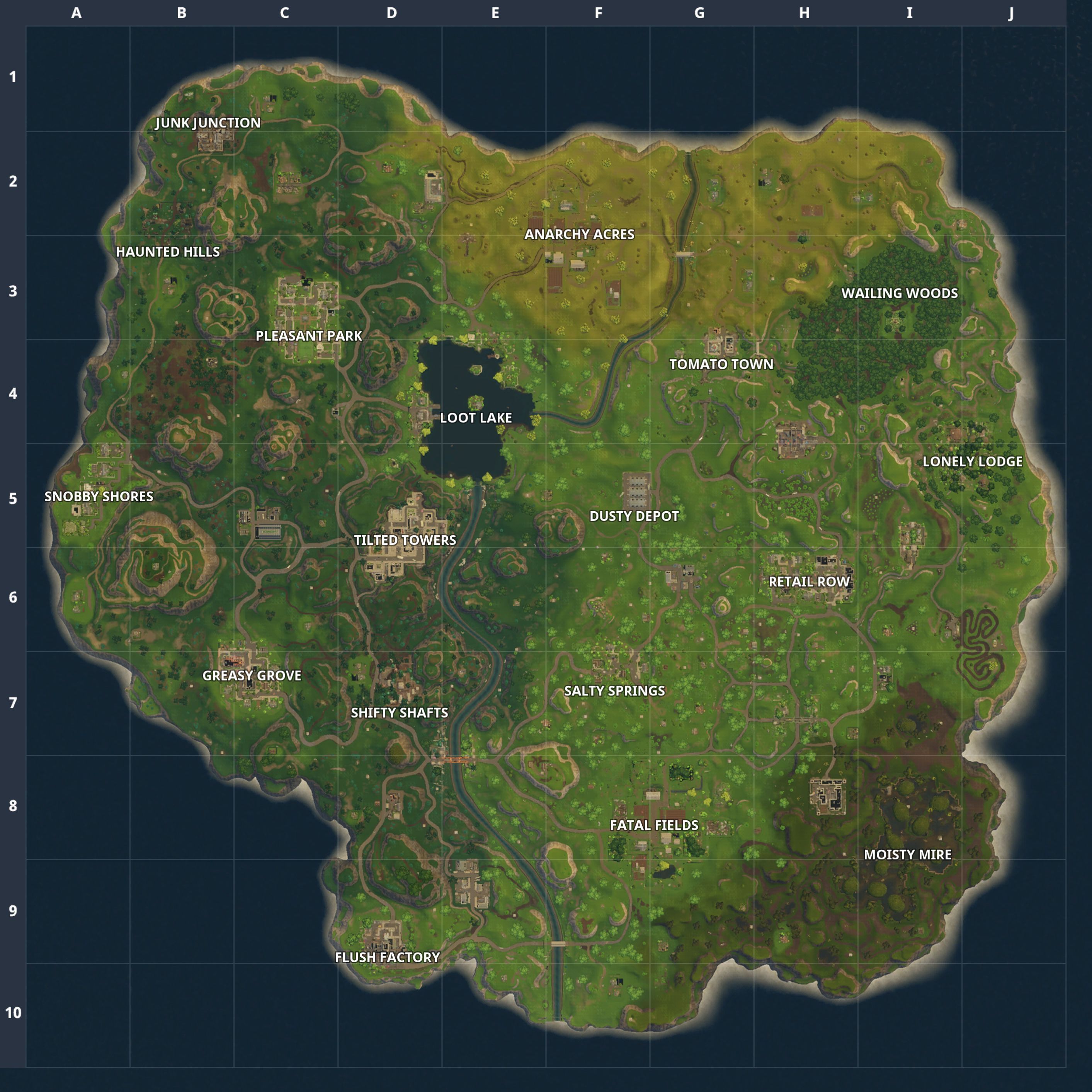 Fortnite Map Wallpapers