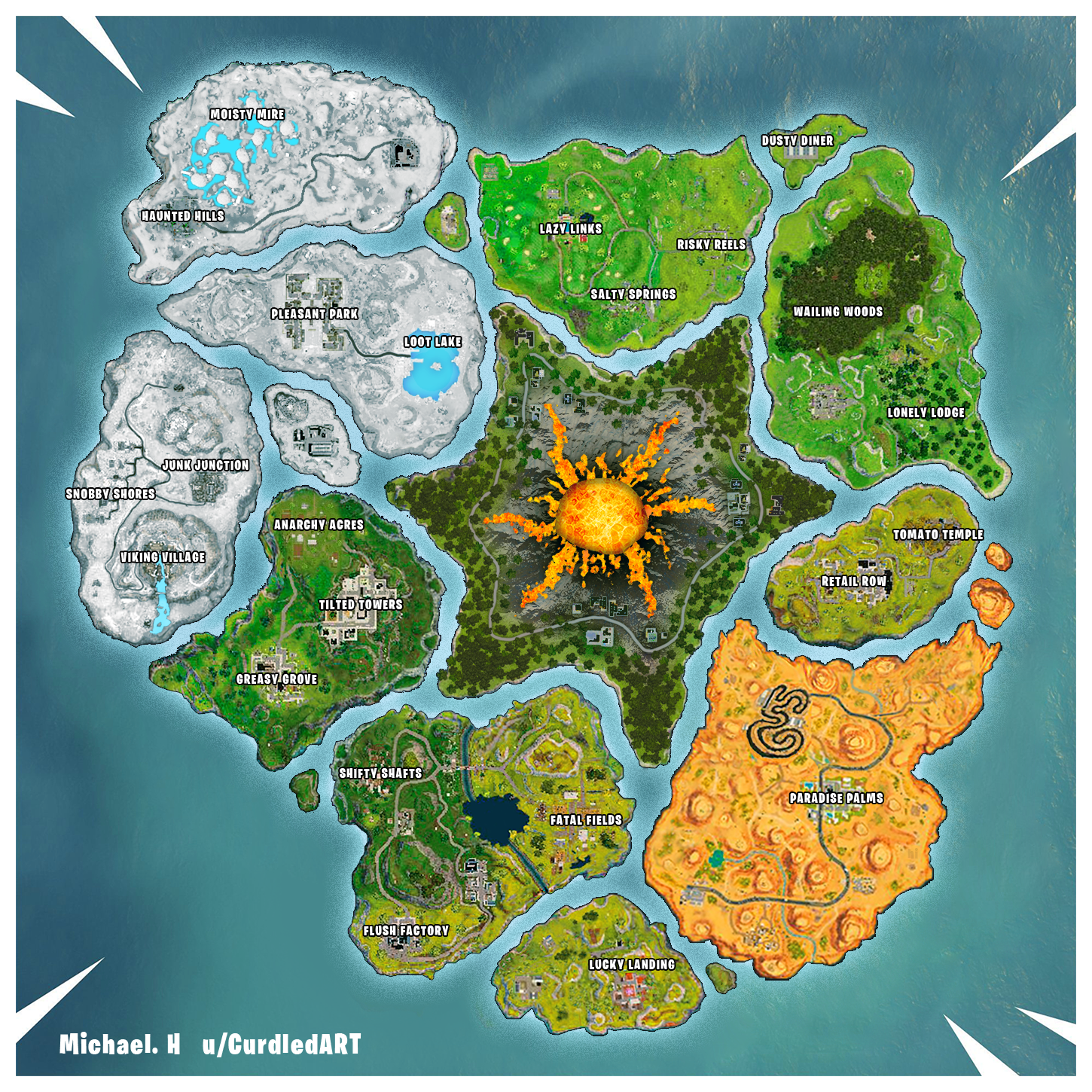 Fortnite Map Wallpapers