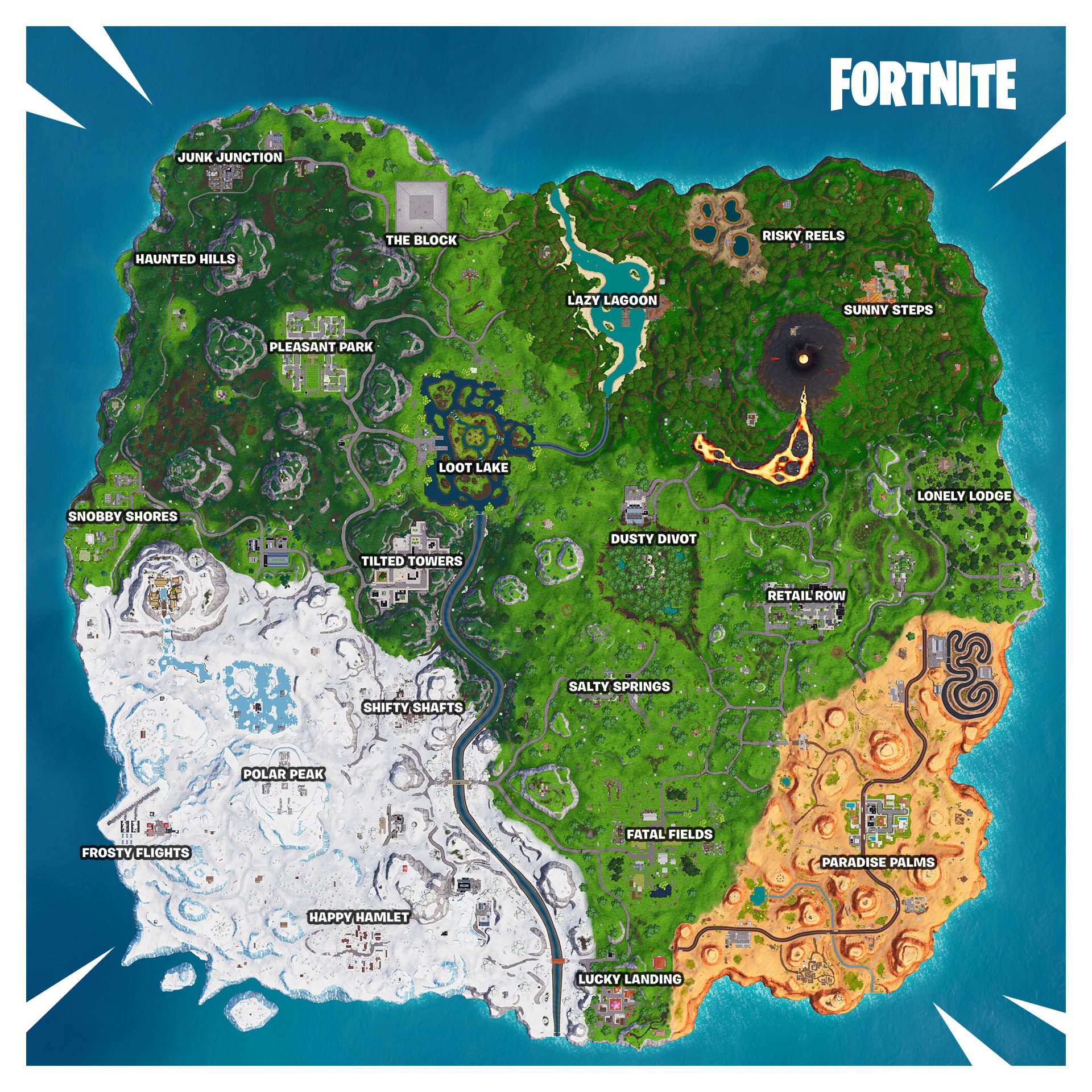 Fortnite Map Wallpapers