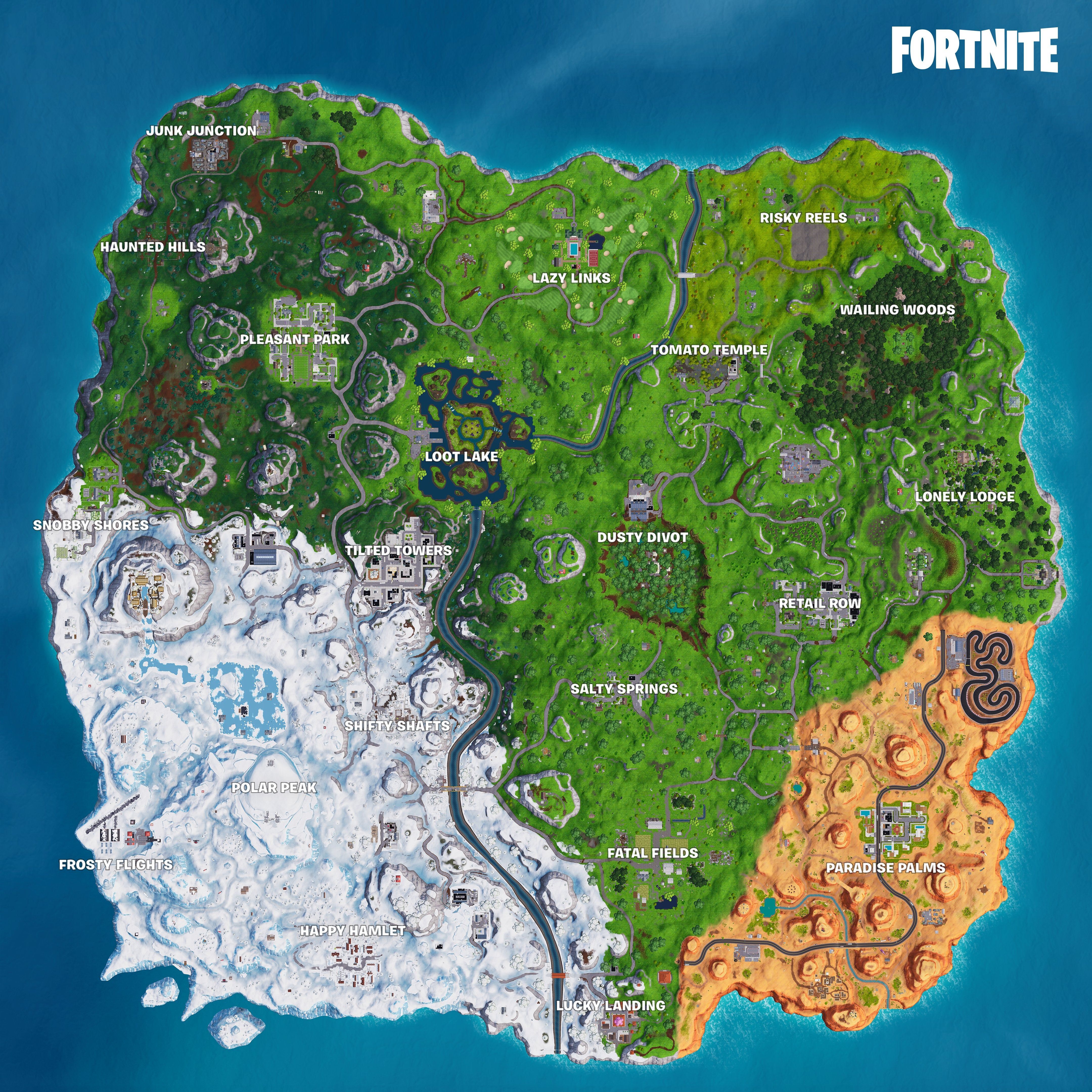 Fortnite Map Wallpapers