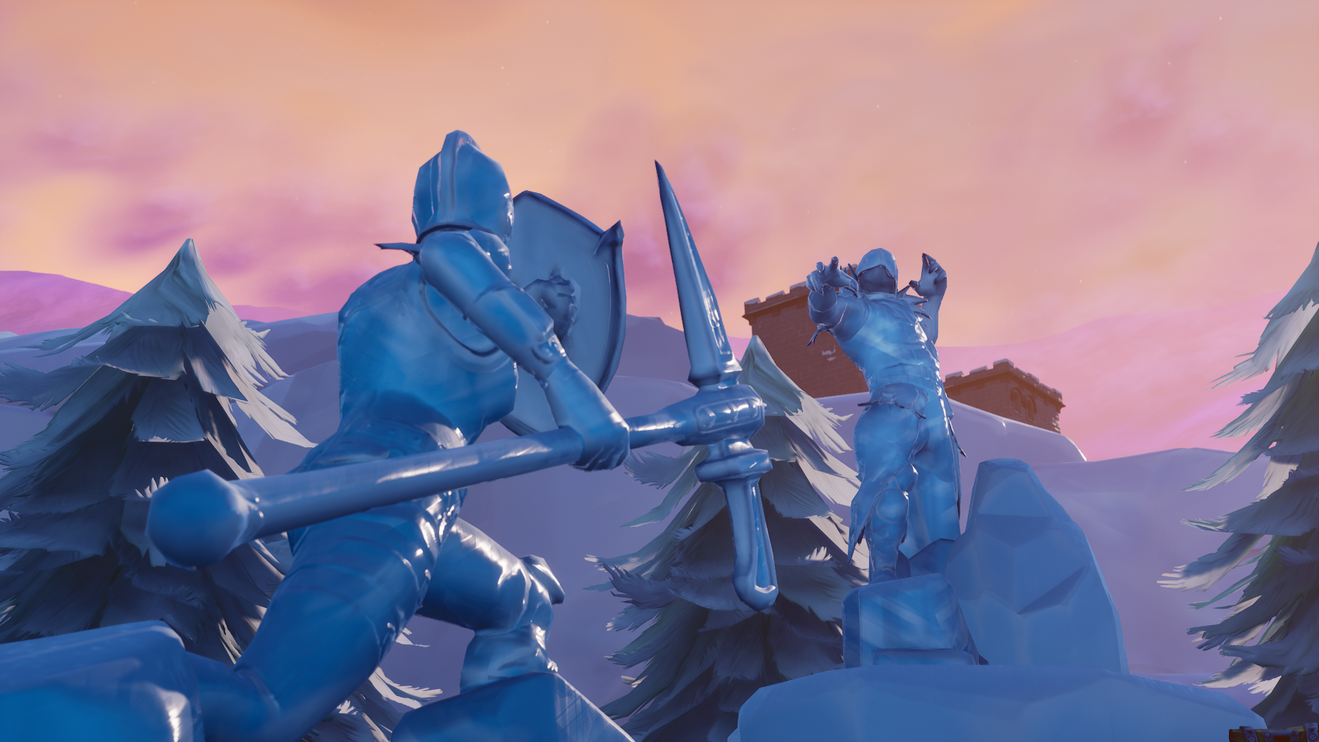 Frozen Red Knight Fortnite Wallpapers