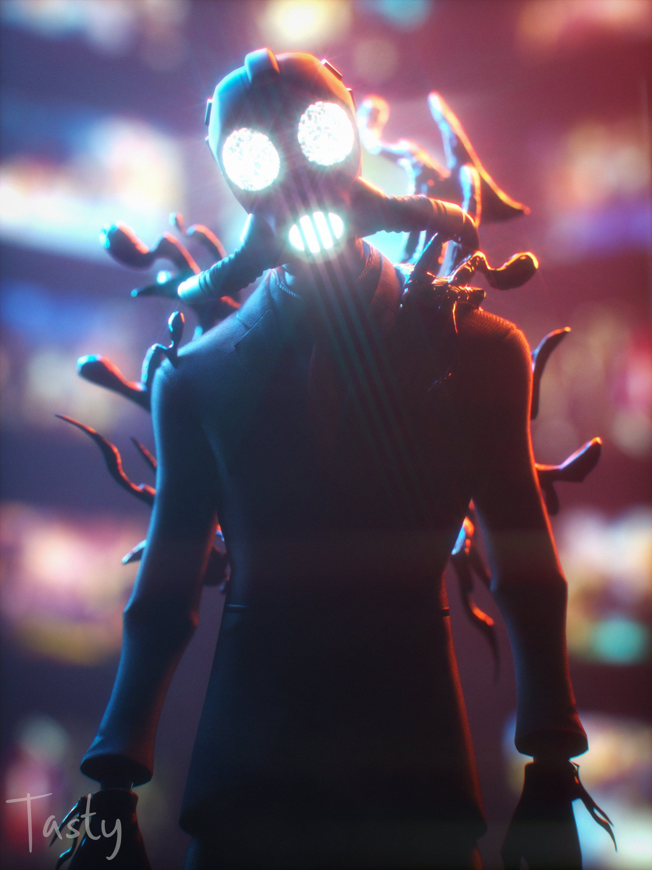 Ghost Chaos Agent Fortnite Wallpapers