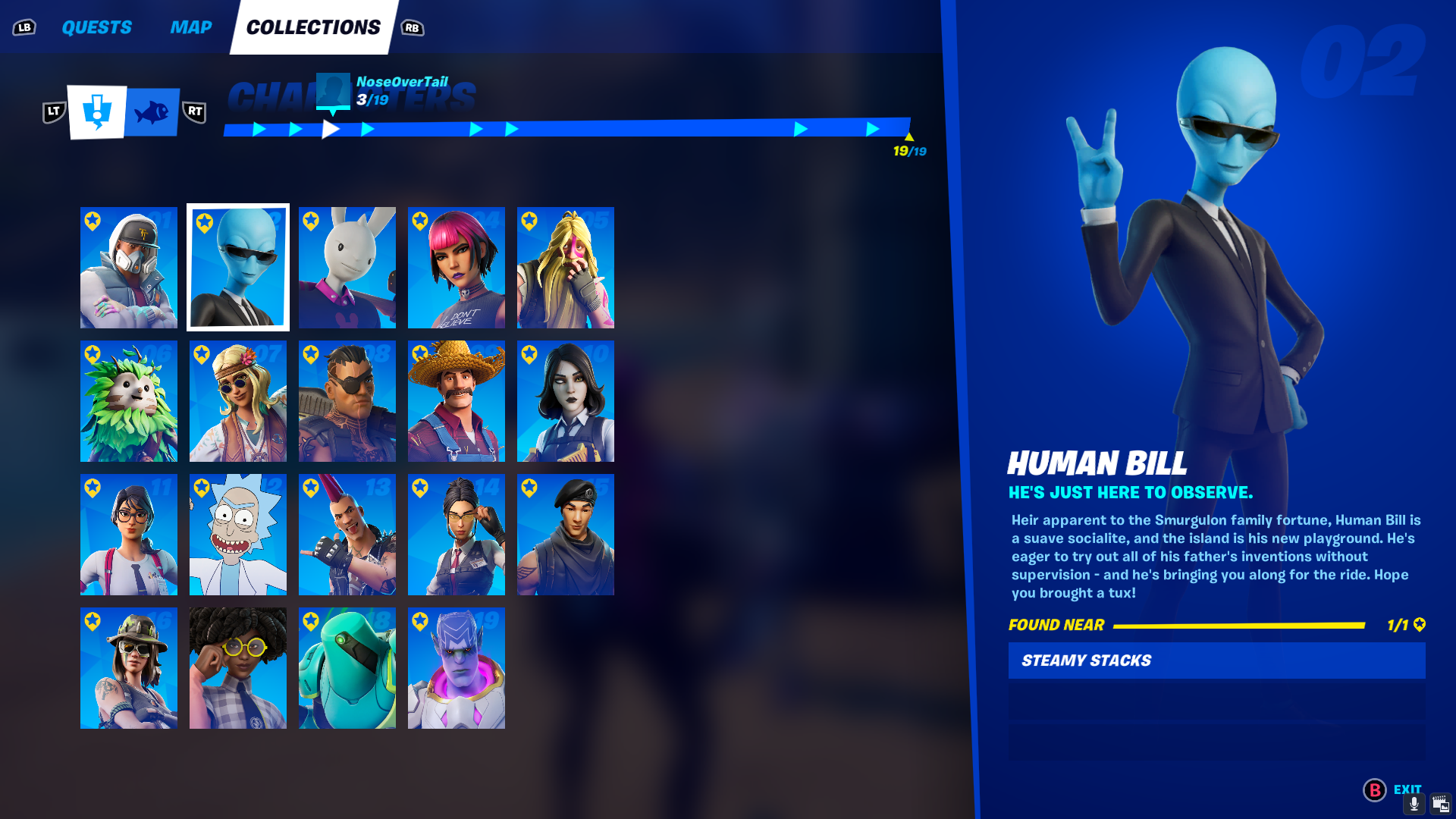 Human Bill Fortnite Wallpapers