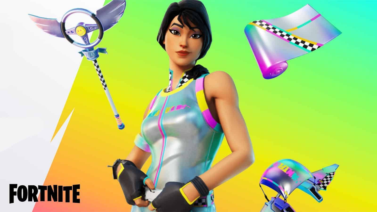 Rainbow Racer Fortnite Wallpapers