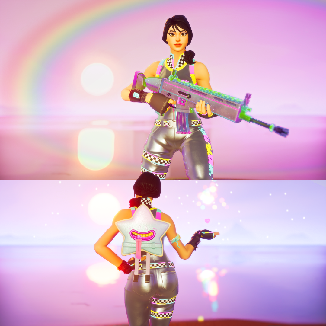 Rainbow Racer Fortnite Wallpapers