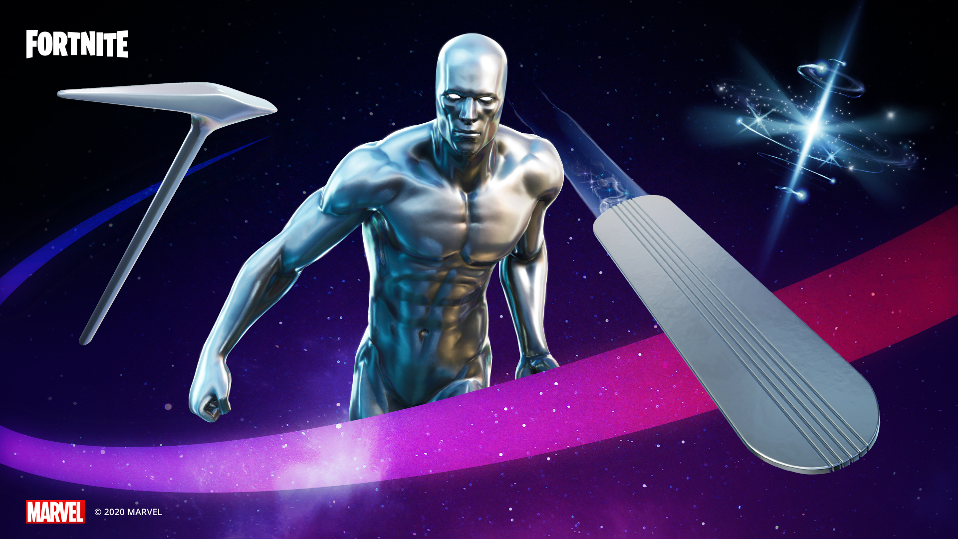 Silver Surfer Fortnite Wallpapers