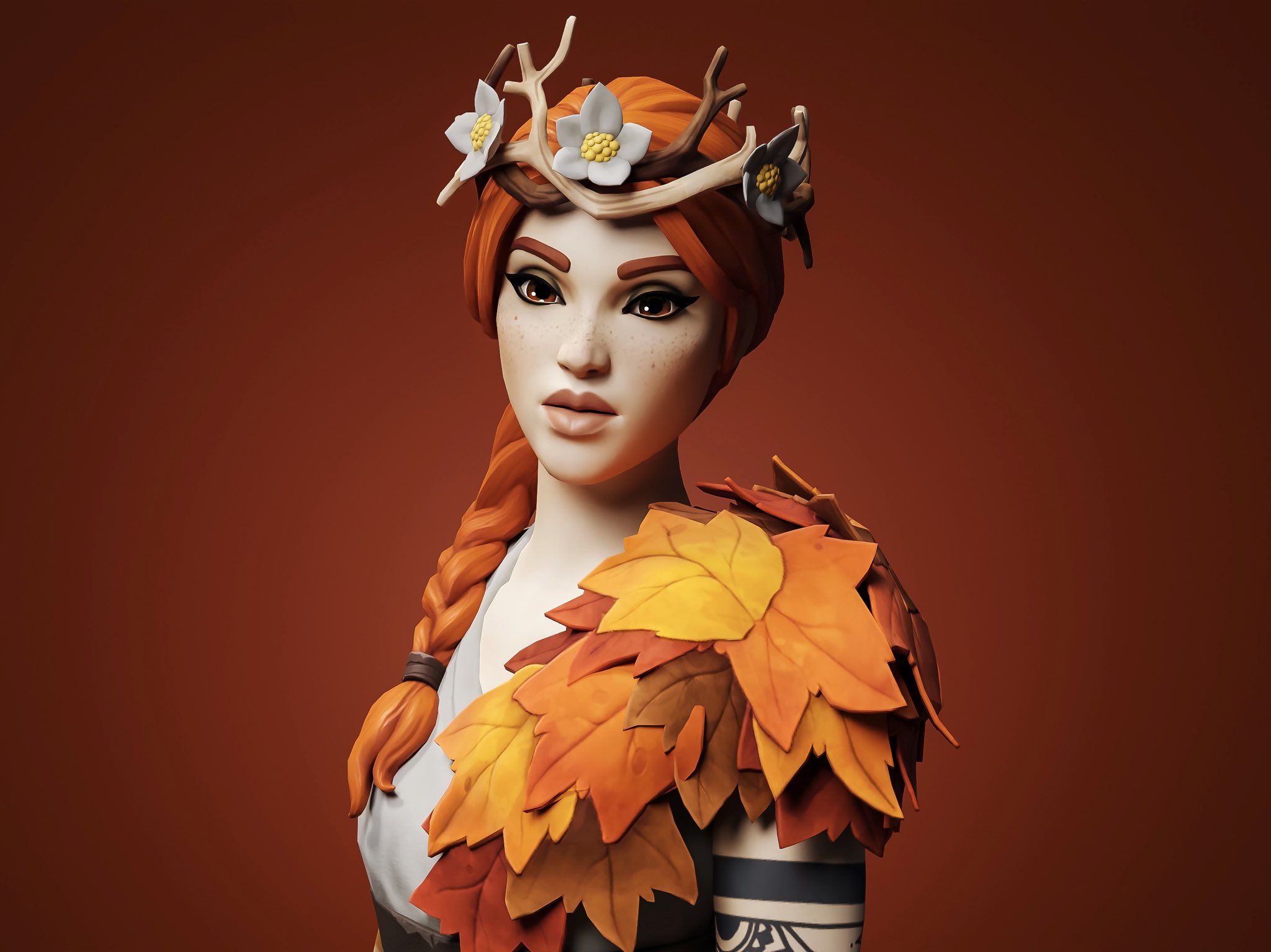 The Autumn Queen Fortnite Wallpapers