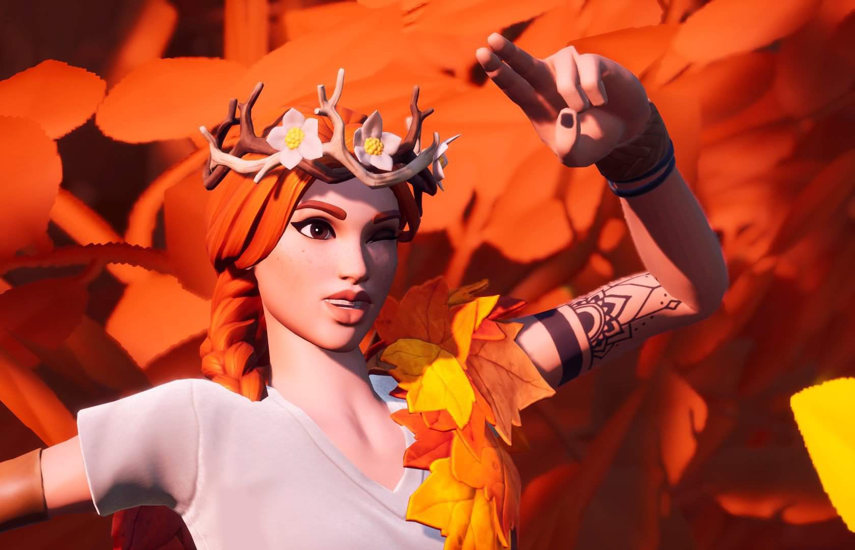 The Autumn Queen Fortnite Wallpapers