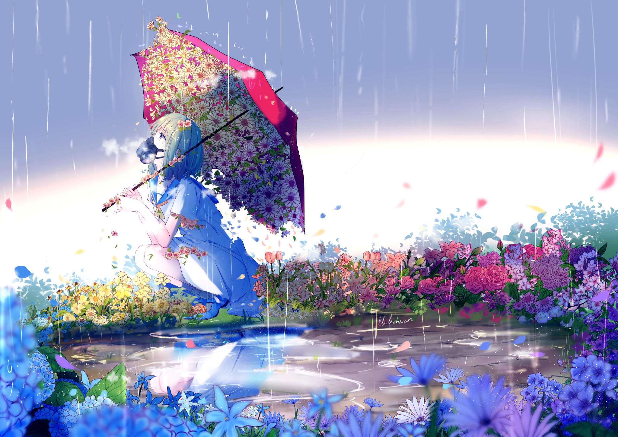 Beautiful Anime Flower Wallpapers